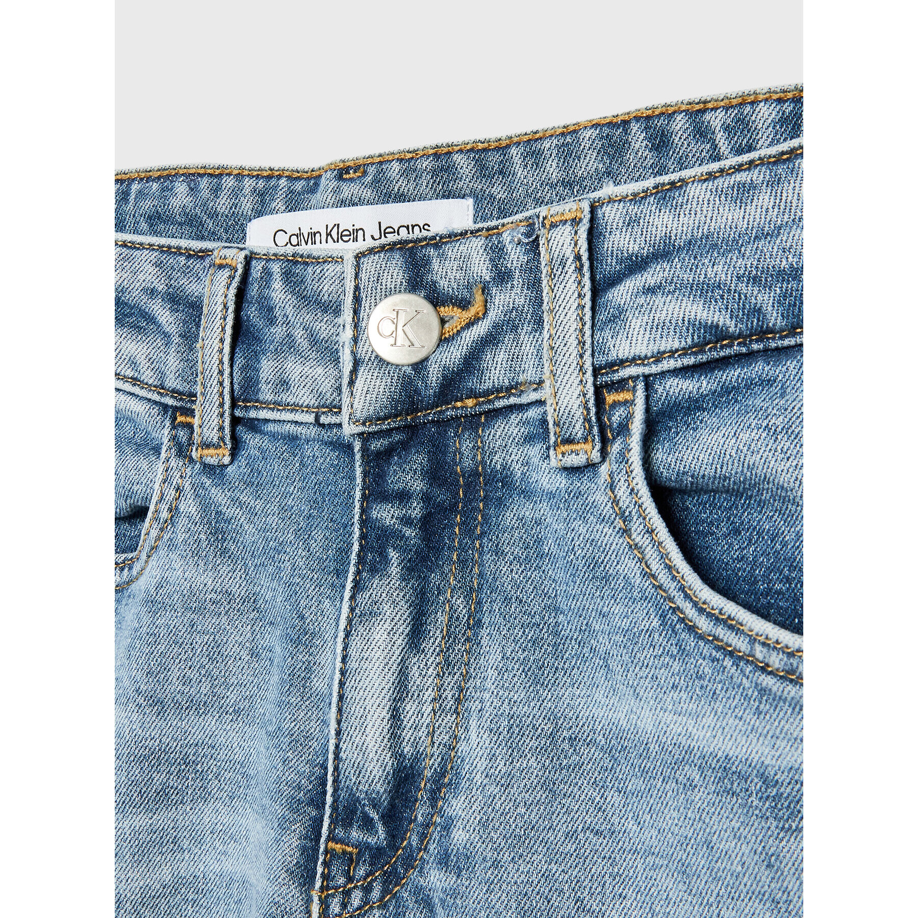 Calvin Klein Jeans Blugi IB0IB01377 Albastru Skater Fit - Pled.ro