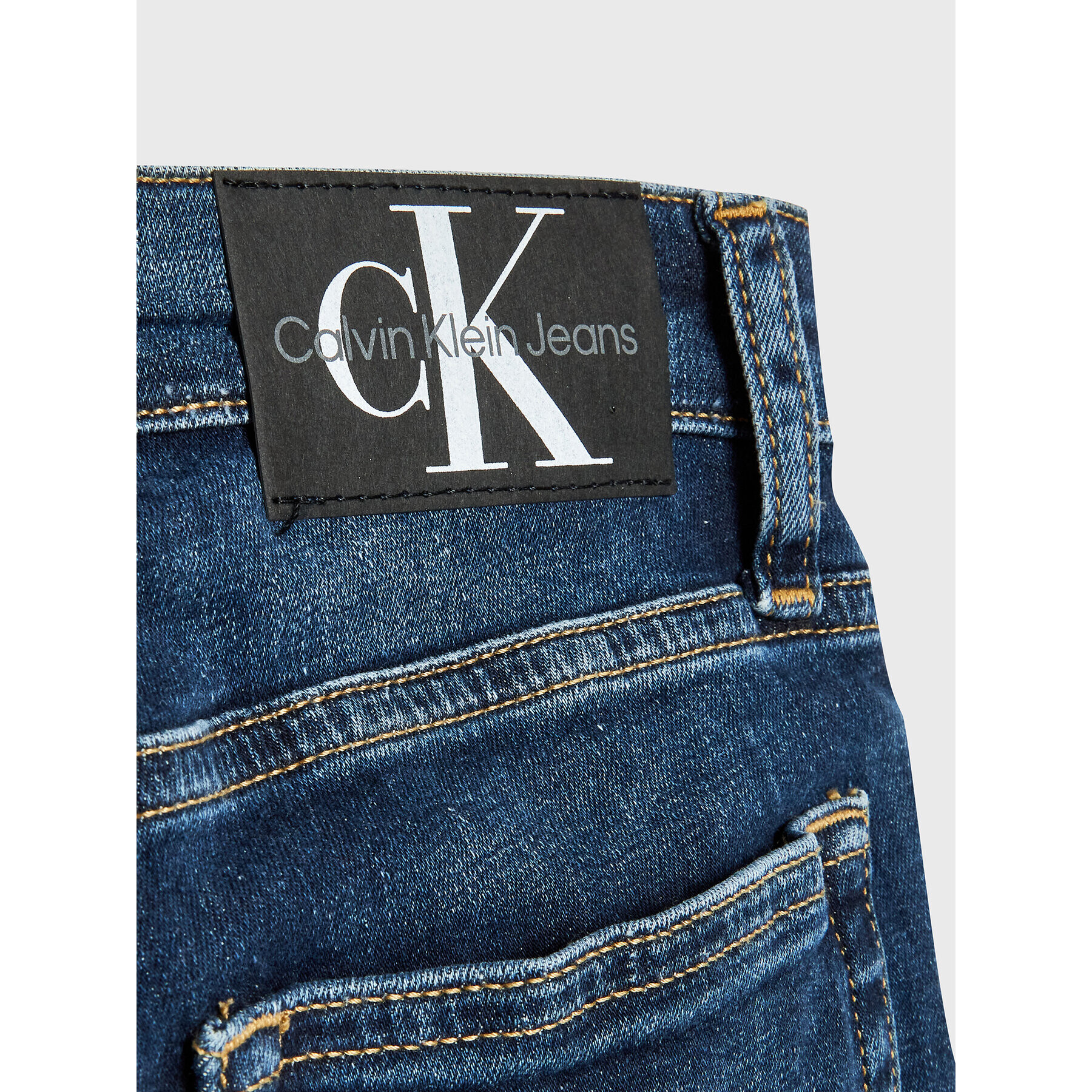 Calvin Klein Jeans Blugi IB0IB01464 Bleumarin Skinny Fit - Pled.ro