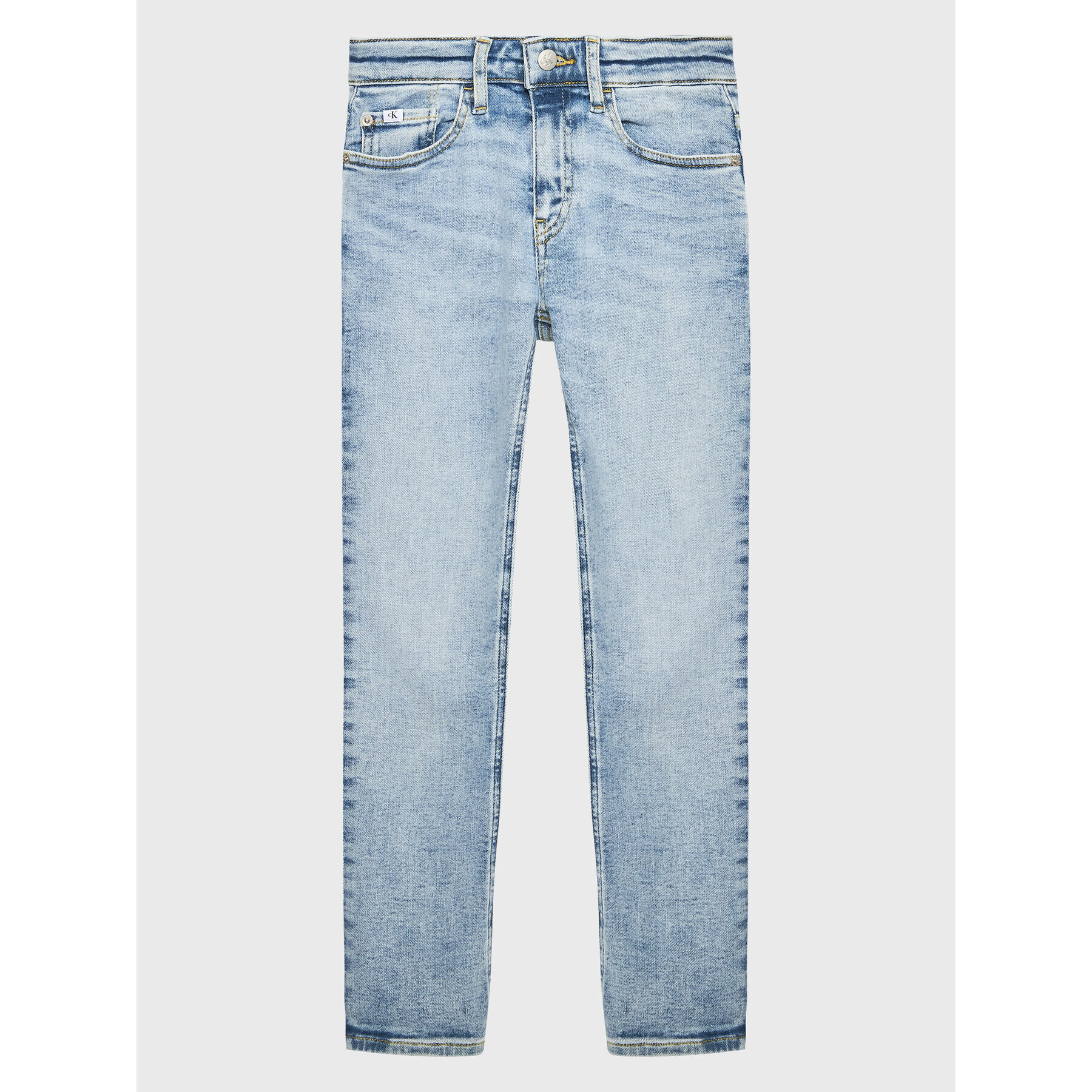 Calvin Klein Jeans Blugi IB0IB01555 Albastru Slim Fit - Pled.ro