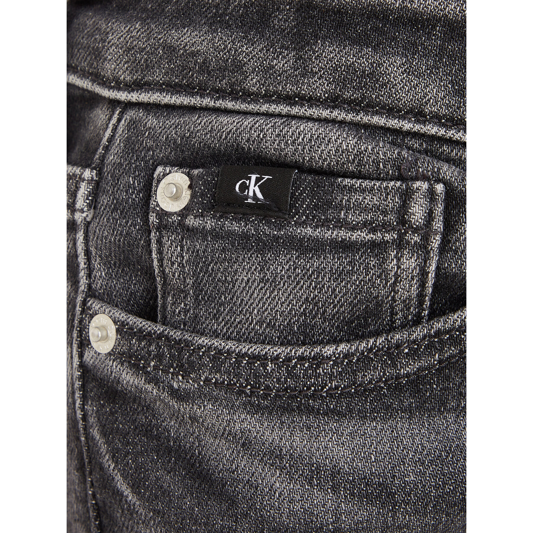 Calvin Klein Jeans Blugi IB0IB01717 Gri Skinny Fit - Pled.ro