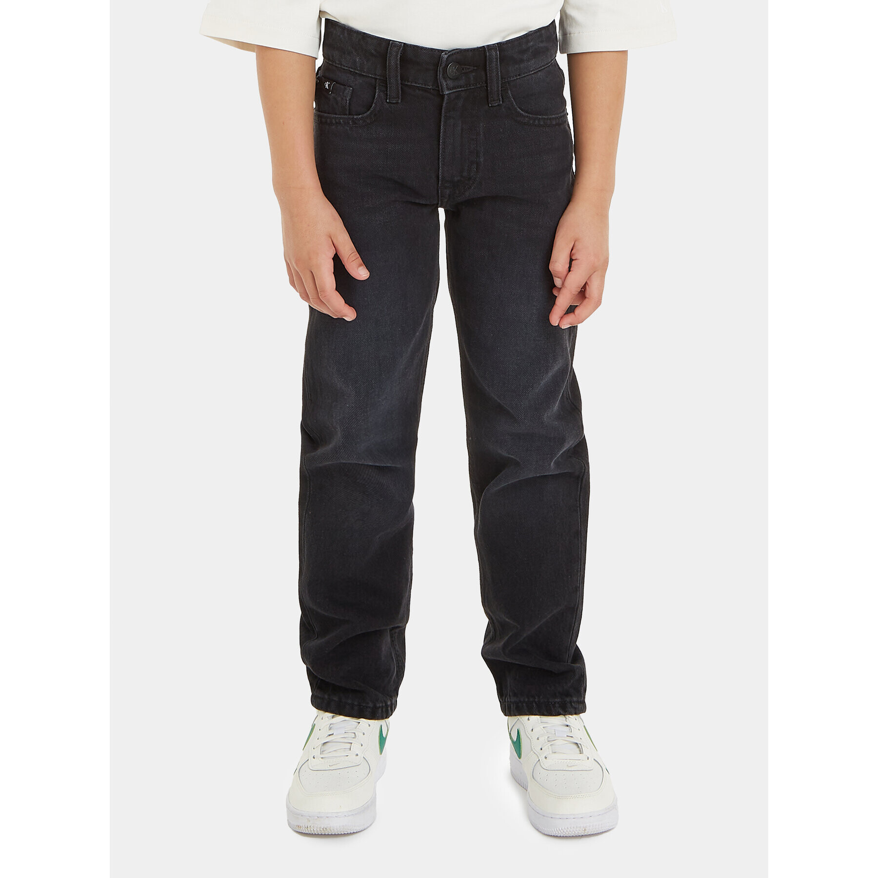 Calvin Klein Jeans Blugi IB0IB01788 Negru Straight Fit - Pled.ro