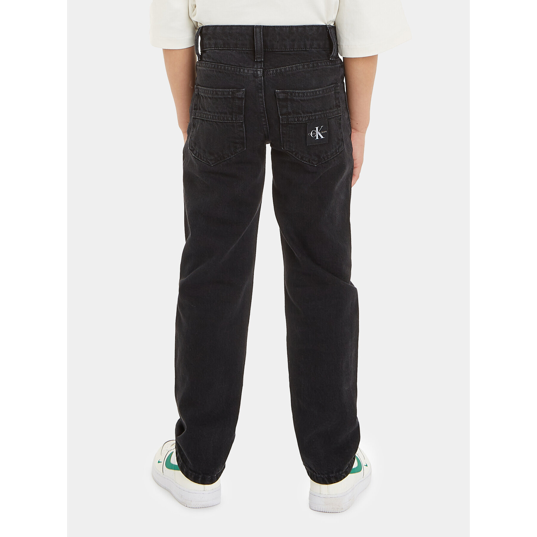 Calvin Klein Jeans Blugi IB0IB01788 Negru Straight Fit - Pled.ro