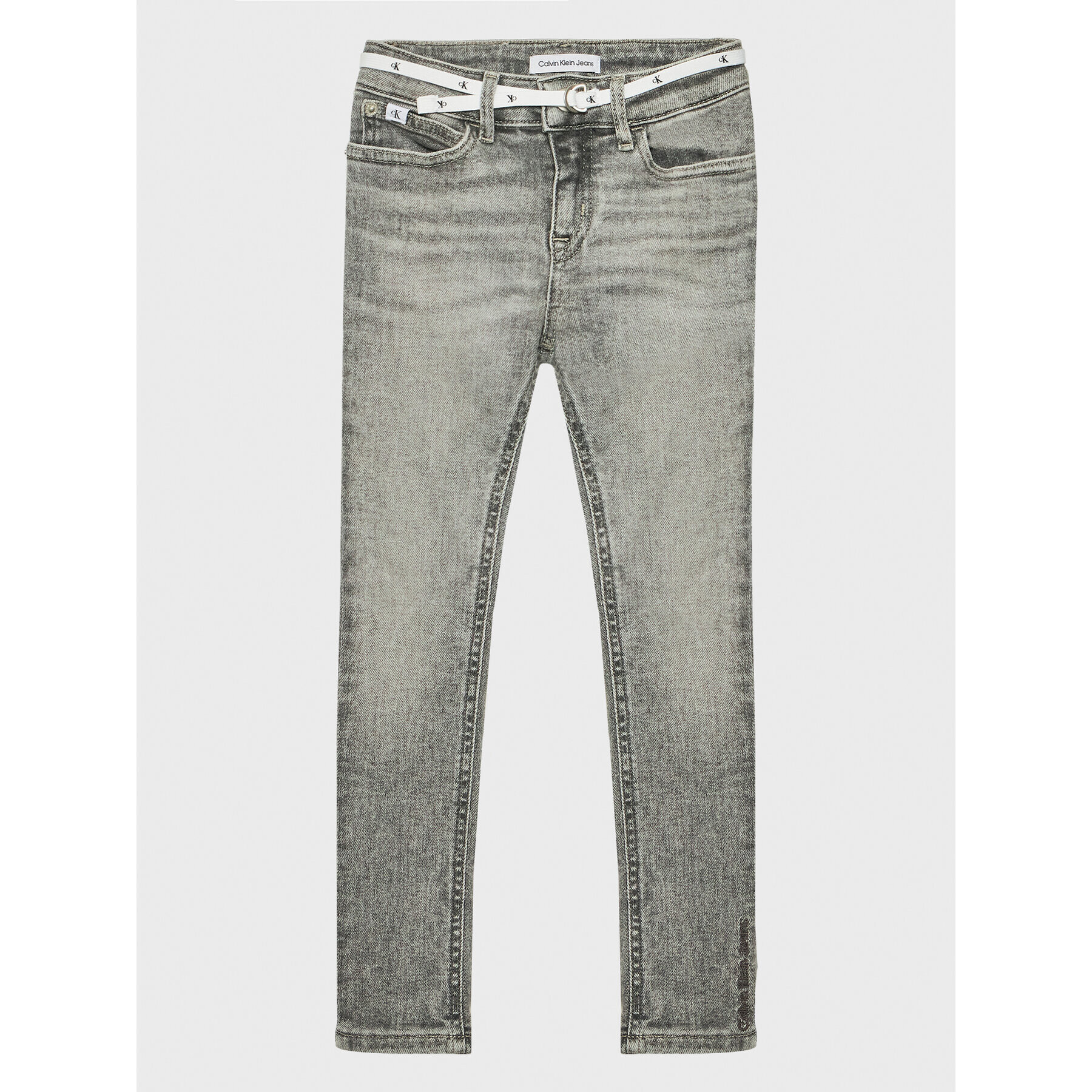 Calvin Klein Jeans Blugi IG0IG01683 Gri Skinny Fit - Pled.ro