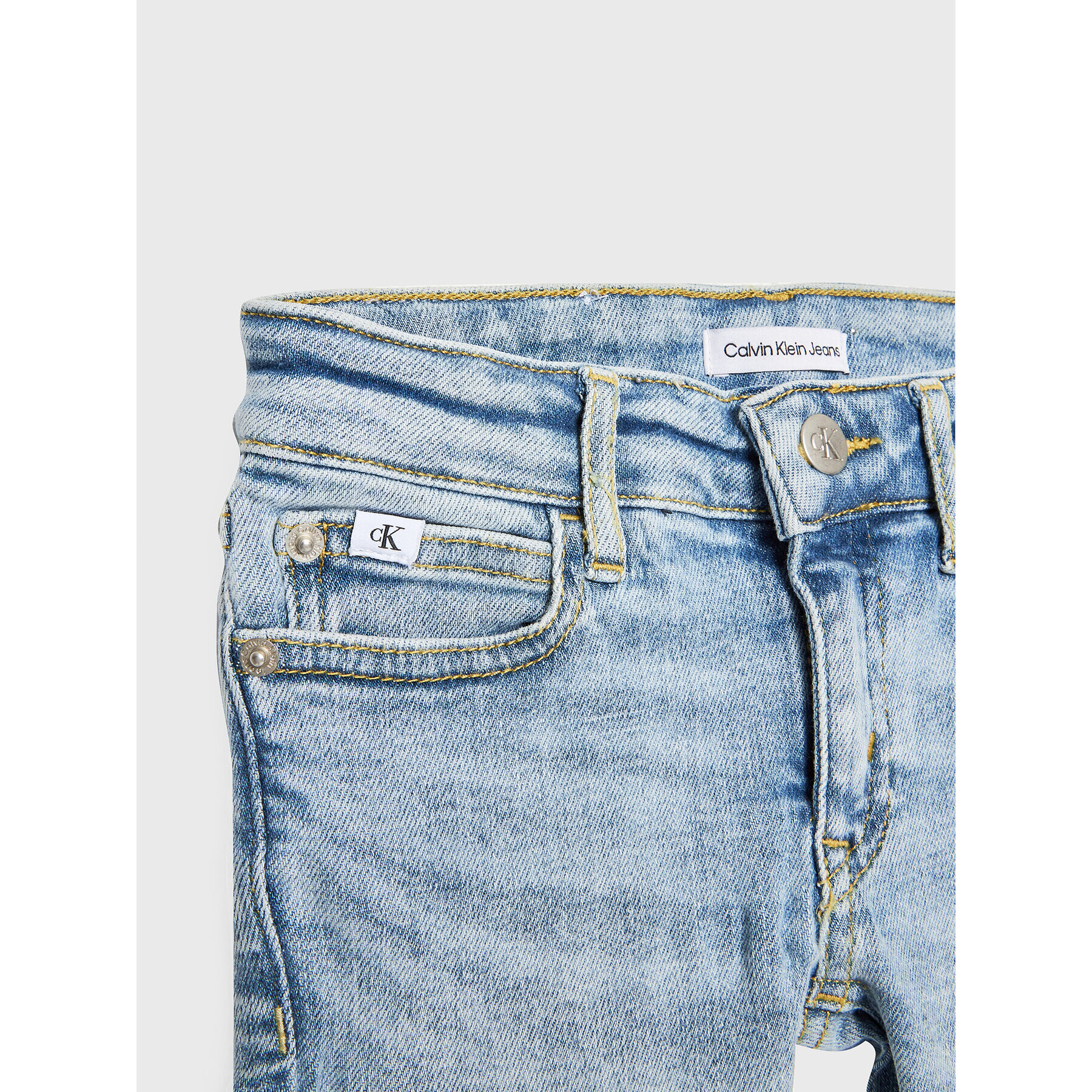 Calvin Klein Jeans Blugi IG0IG01888 Albastru Flared Fit - Pled.ro