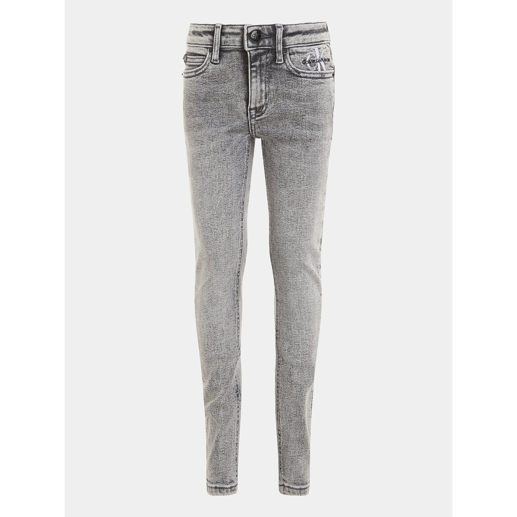 Calvin Klein Jeans Blugi IG0IG02155 Gri Skinny Fit - Pled.ro