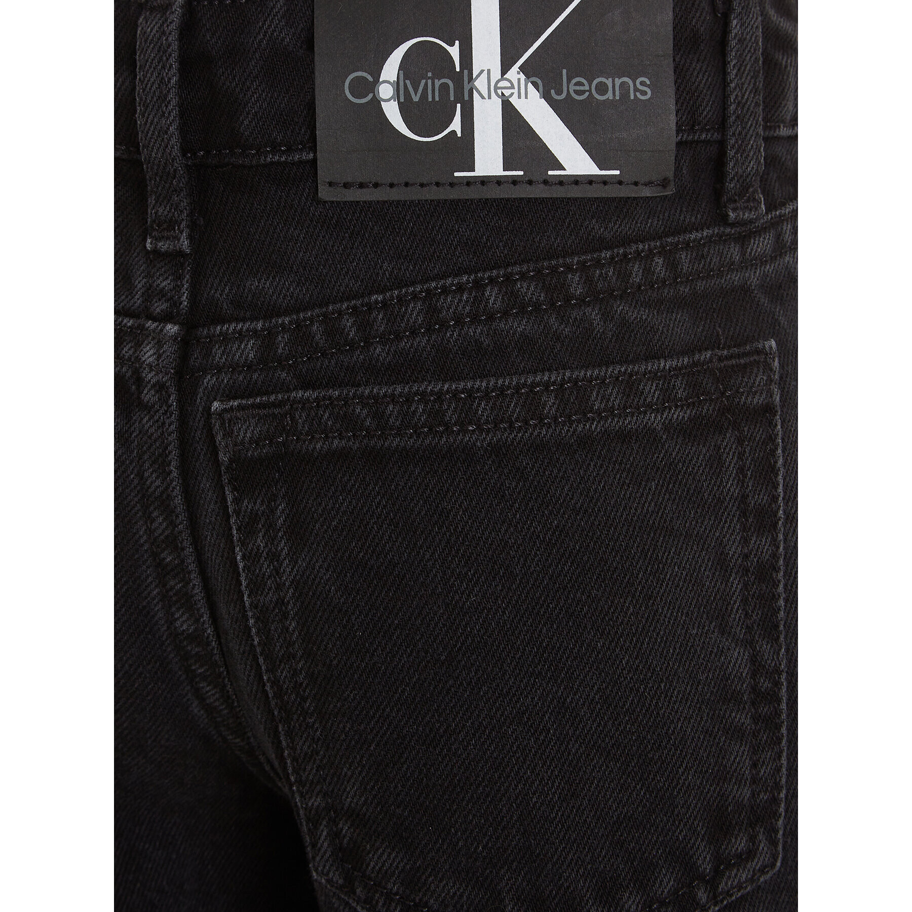 Calvin Klein Jeans Blugi IG0IG02156 Negru Wide Leg - Pled.ro