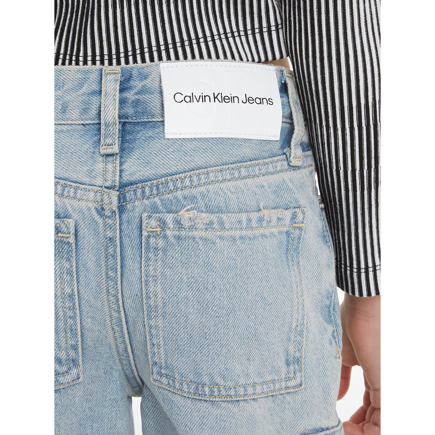 Calvin Klein Jeans Blugi IG0IG02365 Albastru Straight Fit - Pled.ro