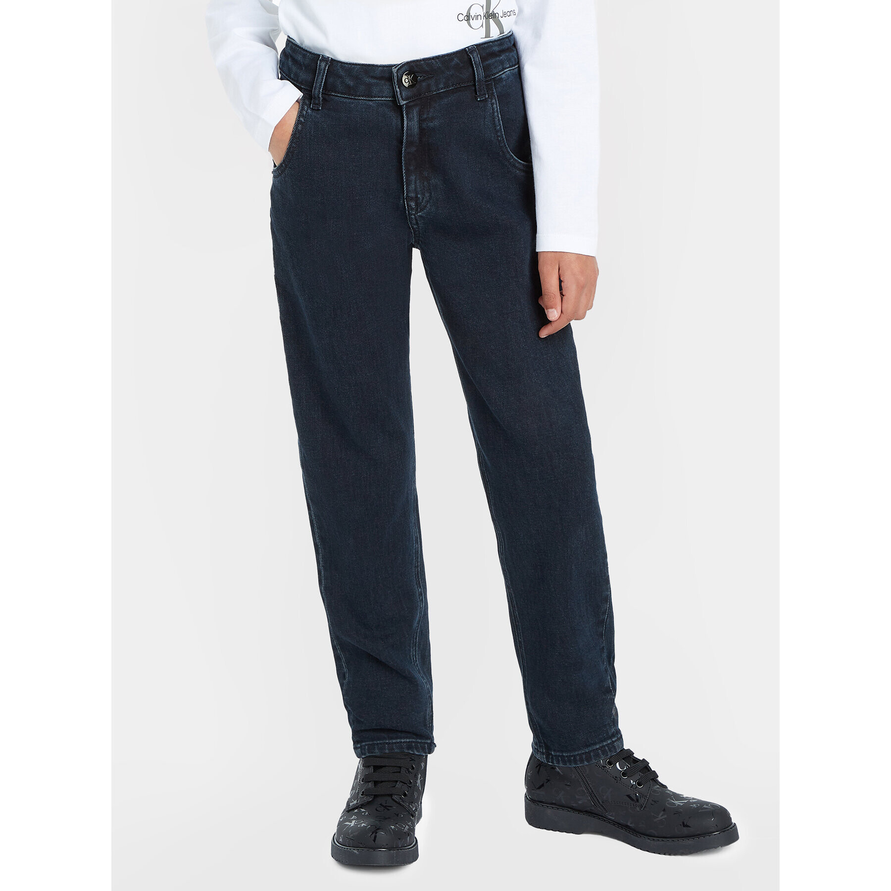 Calvin Klein Jeans Blugi IG0IG02366 Bleumarin Relaxed Fit - Pled.ro