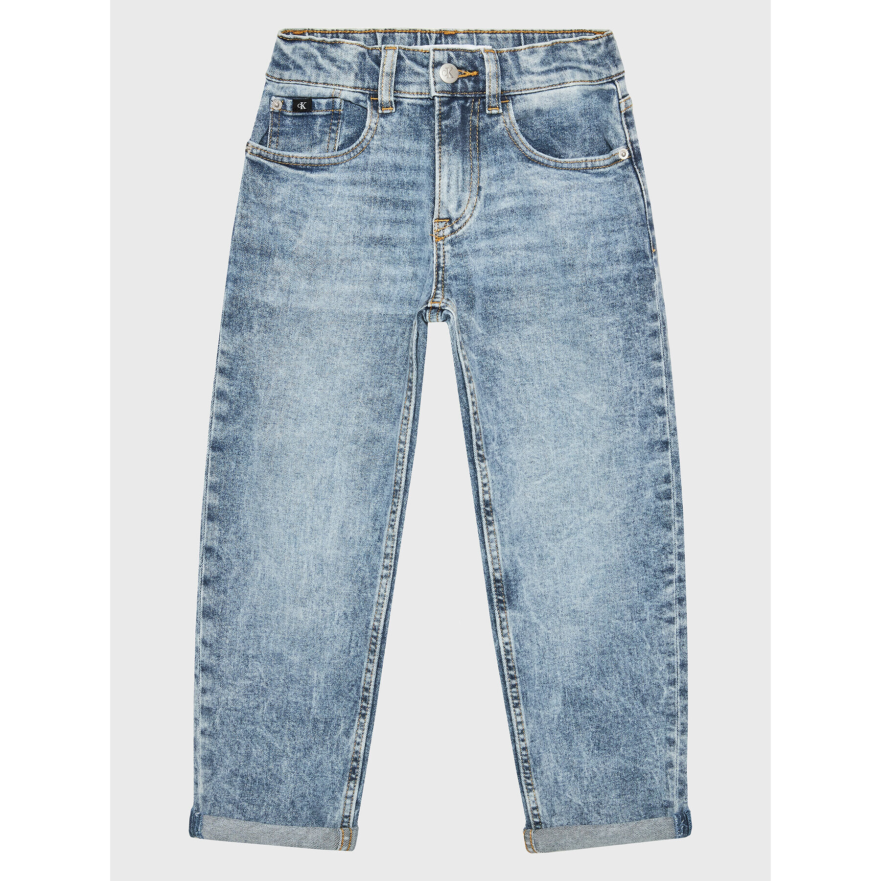 Calvin Klein Jeans Blugi IU0IU00288 Albastru Straight Fit - Pled.ro