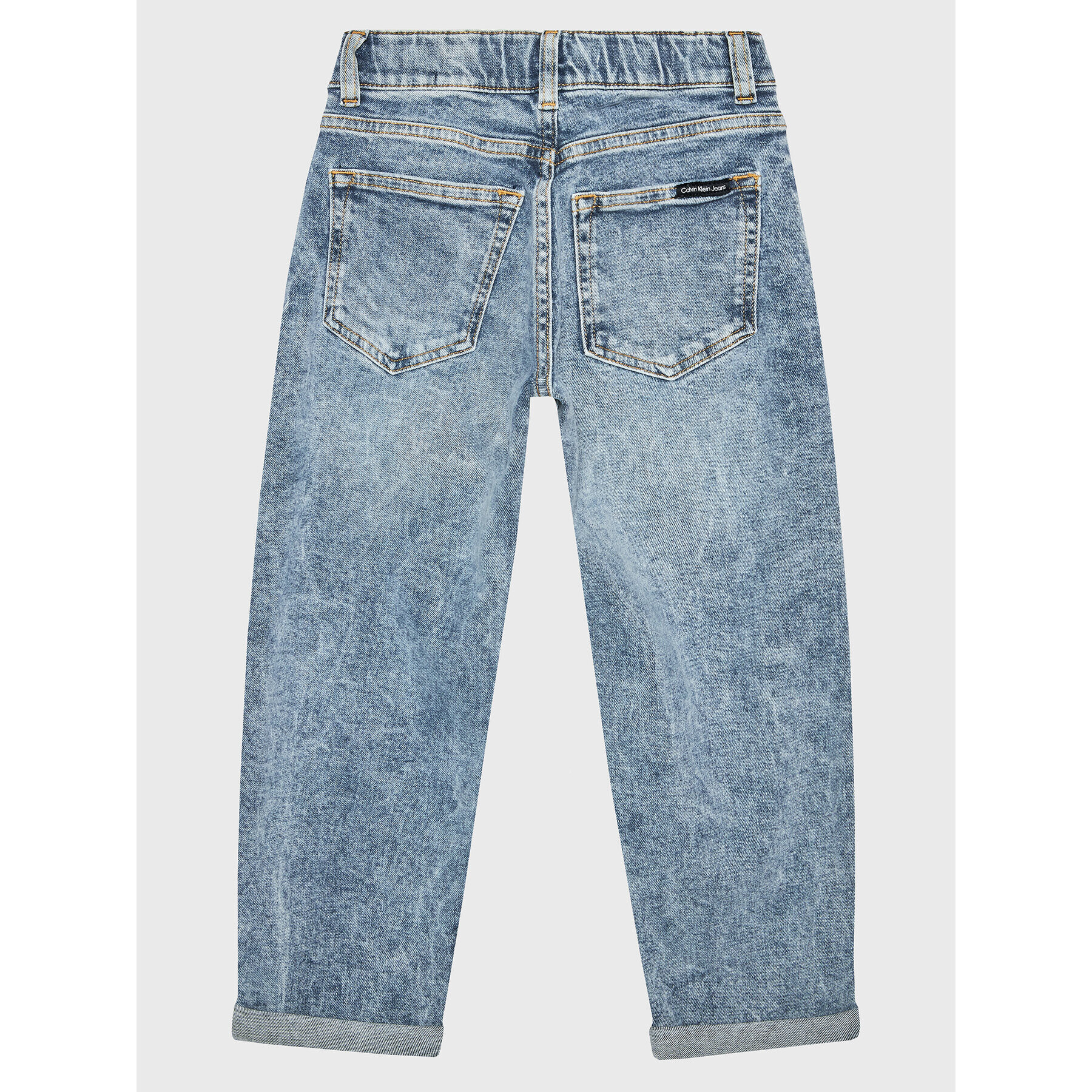 Calvin Klein Jeans Blugi IU0IU00288 Albastru Straight Fit - Pled.ro