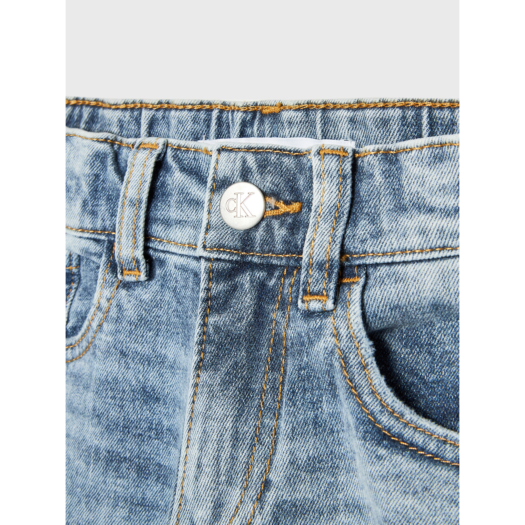 Calvin Klein Jeans Blugi IU0IU00288 Albastru Straight Fit - Pled.ro