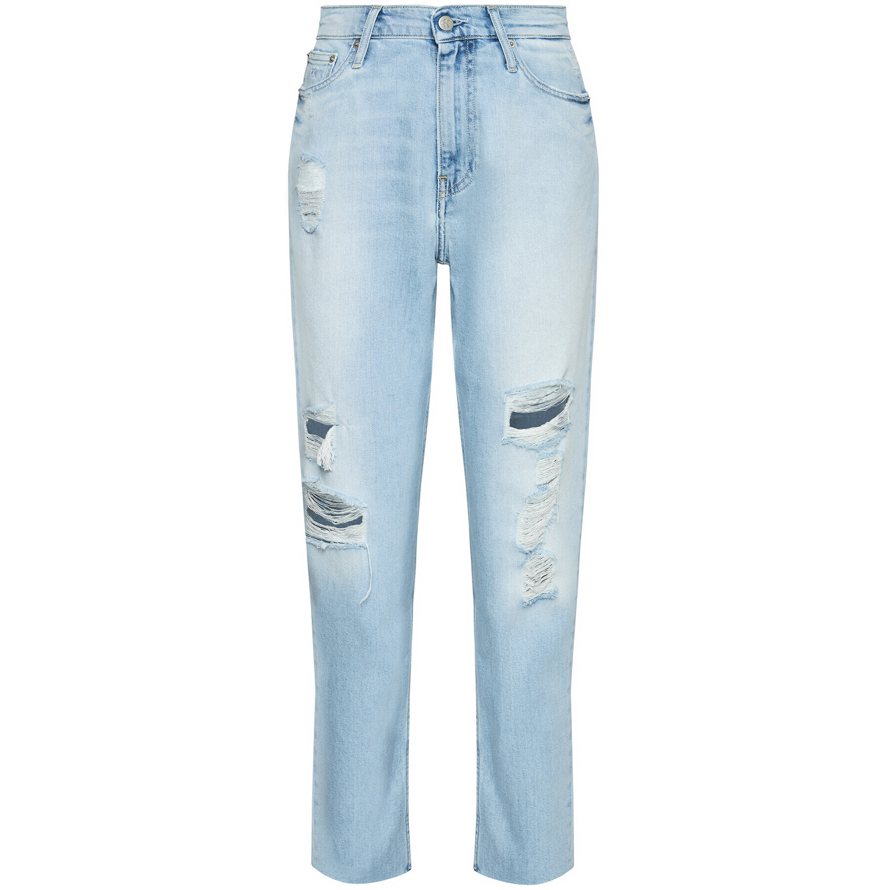 Calvin Klein Jeans Blugi J20J217150 Albastru Mom Fit - Pled.ro