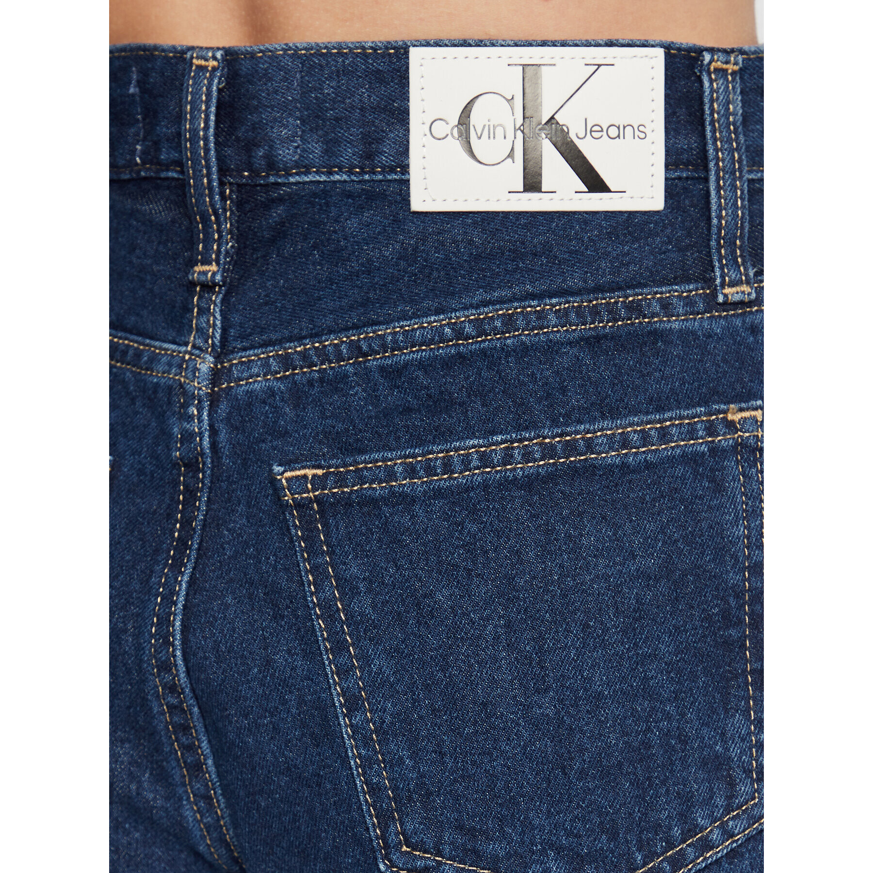 Calvin Klein Jeans Blugi J20J220116 Albastru Mom Fit - Pled.ro