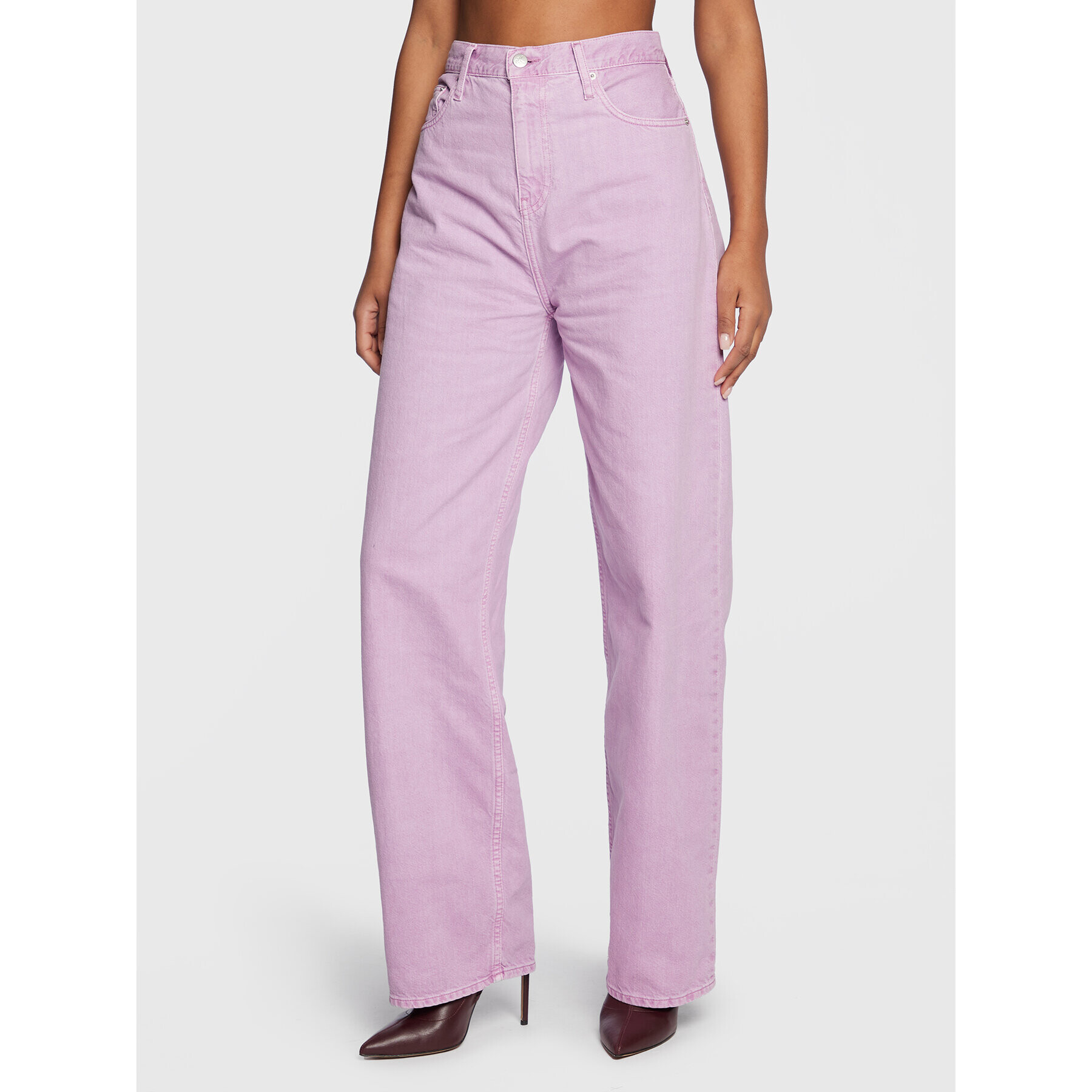 Calvin Klein Jeans Blugi J20J220182 Violet Relaxed Fit - Pled.ro