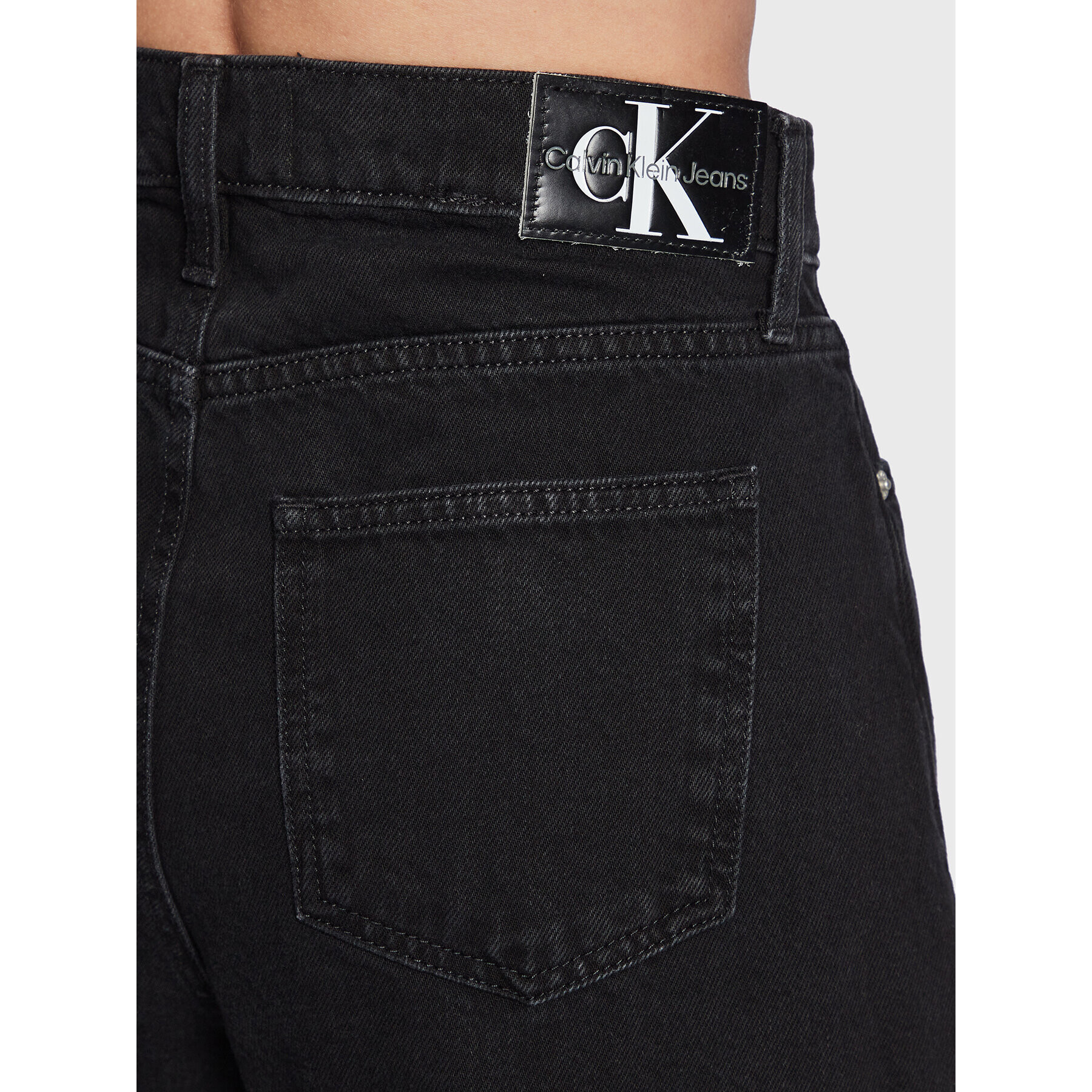 Calvin Klein Jeans Blugi J20J220190 Negru Loose Fit - Pled.ro