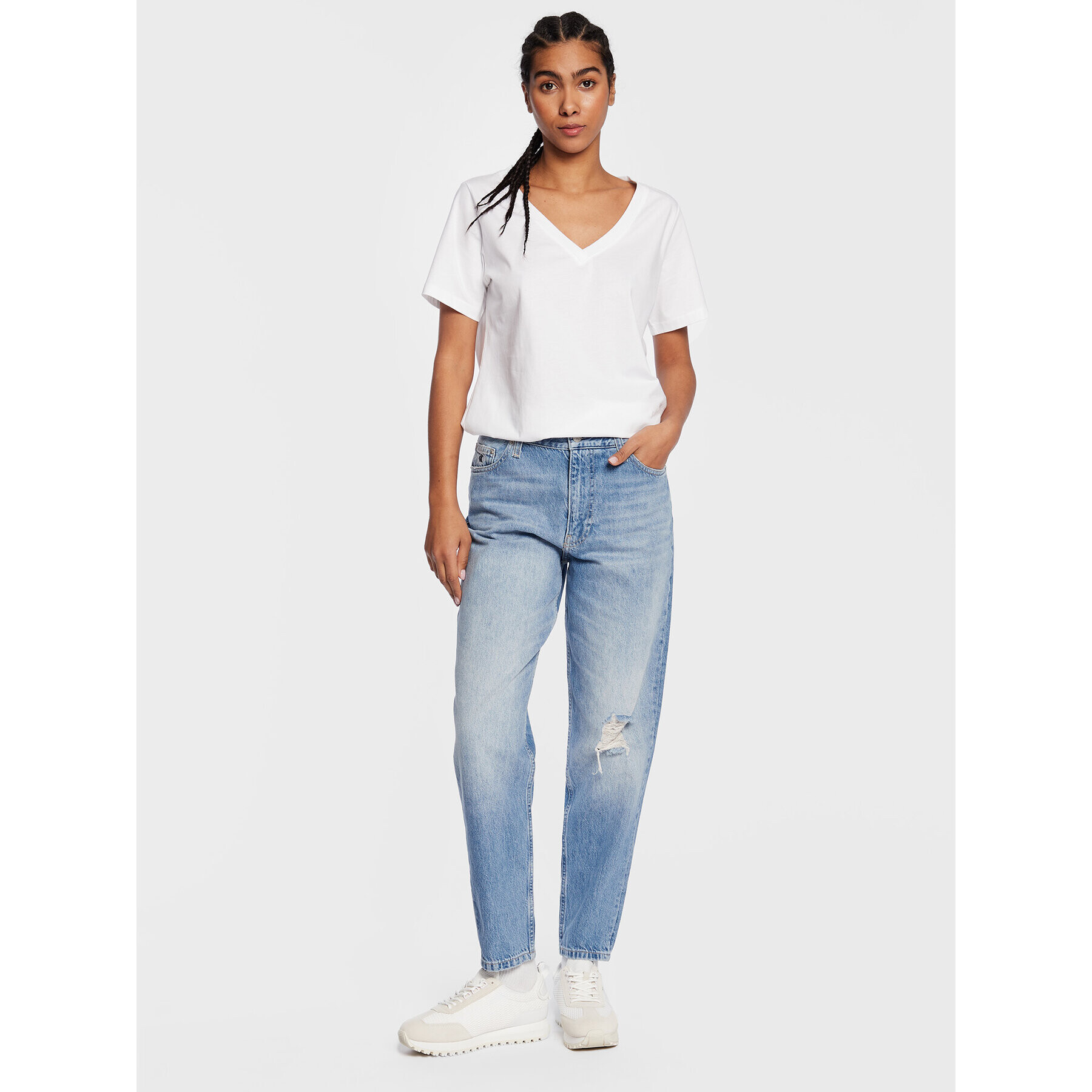 Calvin Klein Jeans Blugi J20J220195 Albastru Regular Fit - Pled.ro