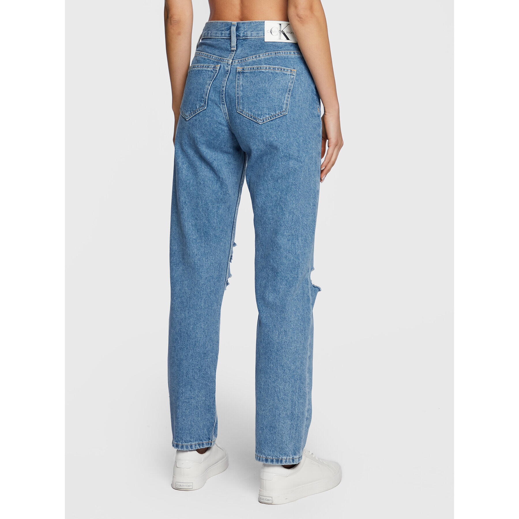 Calvin Klein Jeans Blugi J20J220209 Albastru Straight Leg - Pled.ro