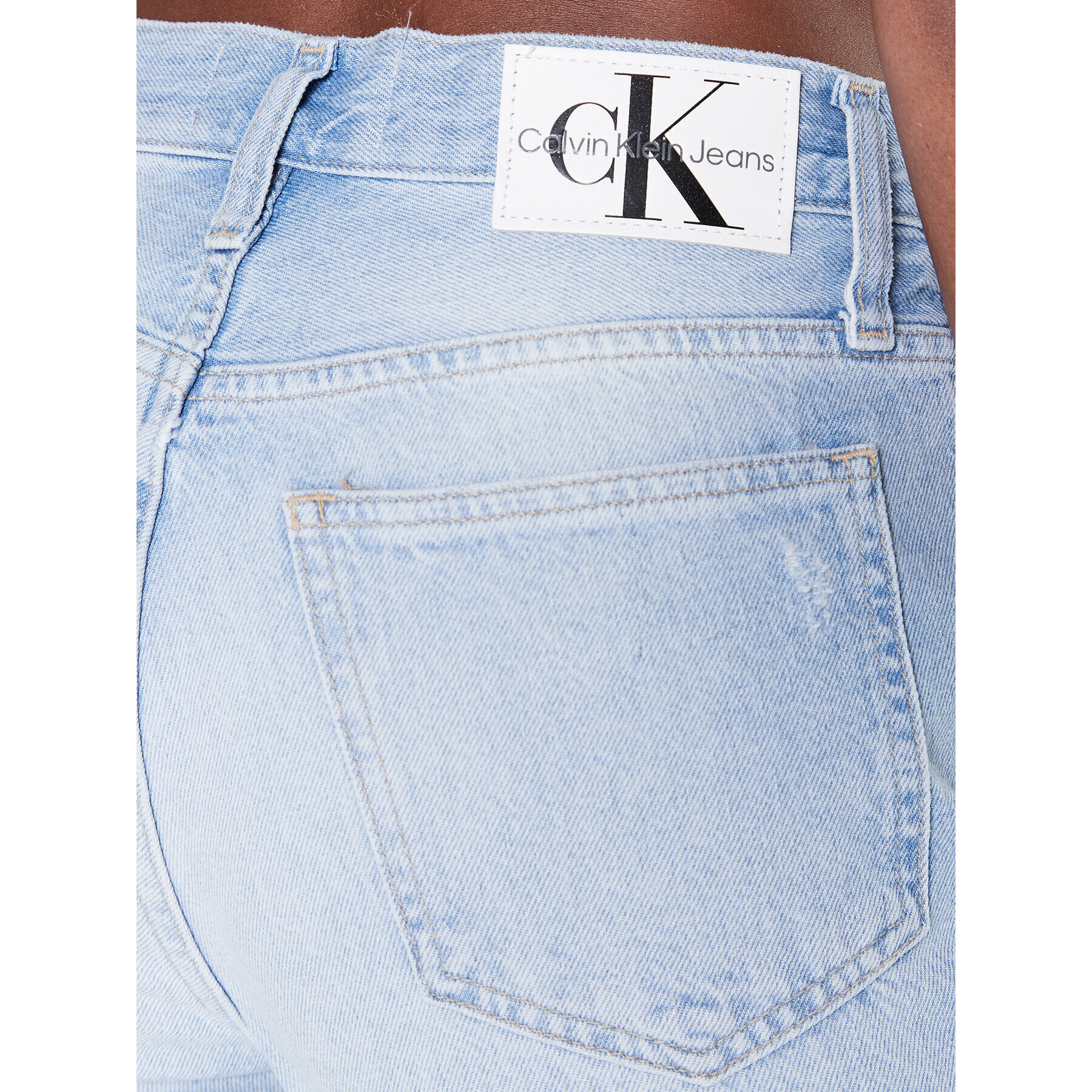 Calvin Klein Jeans Blugi J20J220610 Albastru Mom Fit - Pled.ro