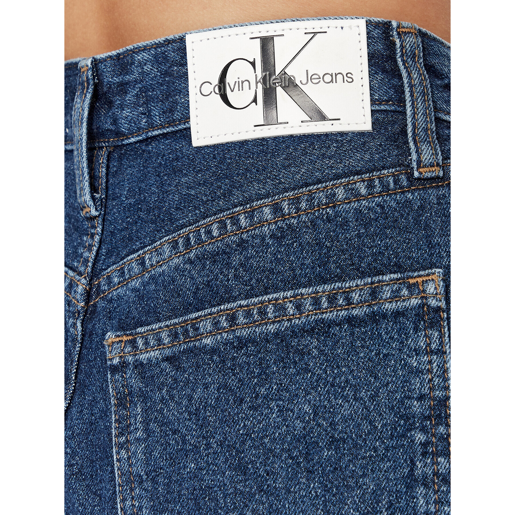 Calvin Klein Jeans Blugi J20J221766 Bleumarin Relaxed Fit - Pled.ro