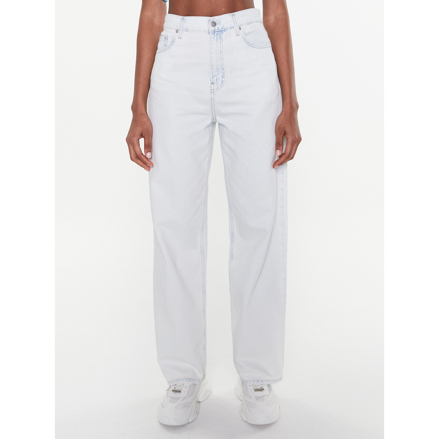 Calvin Klein Jeans Blugi J20J221850 Albastru Relaxed Fit - Pled.ro