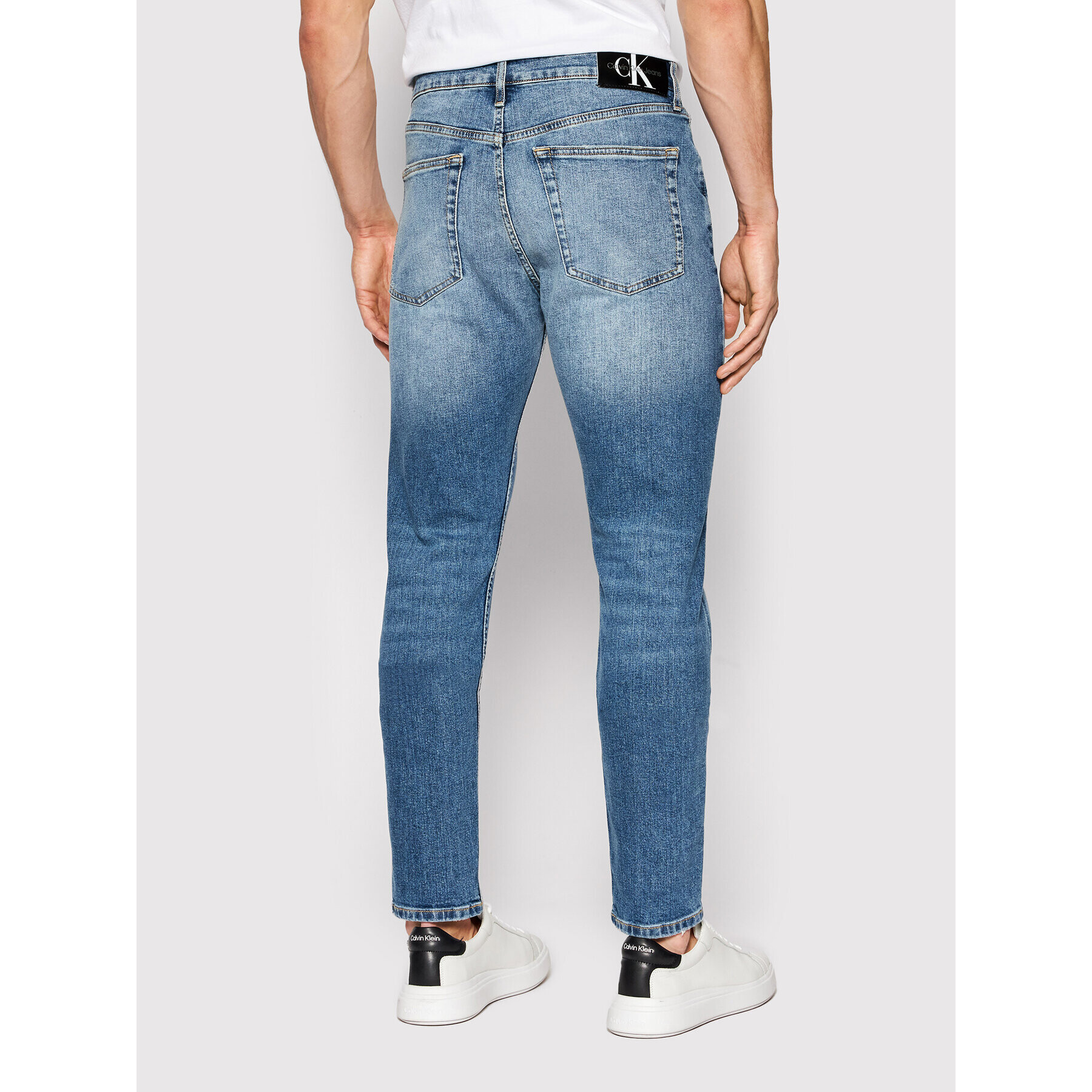 Calvin Klein Jeans Blugi J30J319853 Albastru Slim Fit - Pled.ro