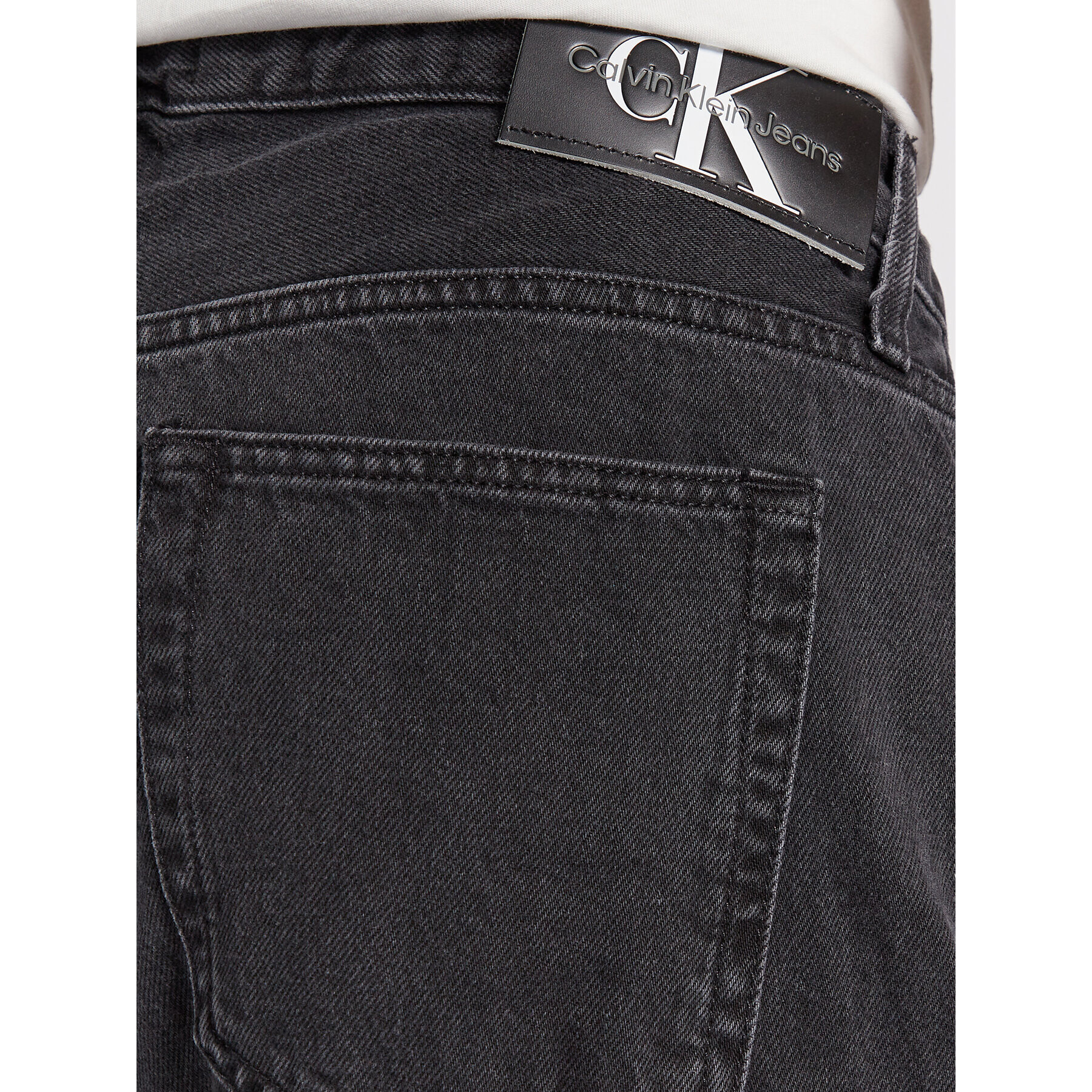 Calvin Klein Jeans Blugi J30J321682 Negru Loose Fit - Pled.ro