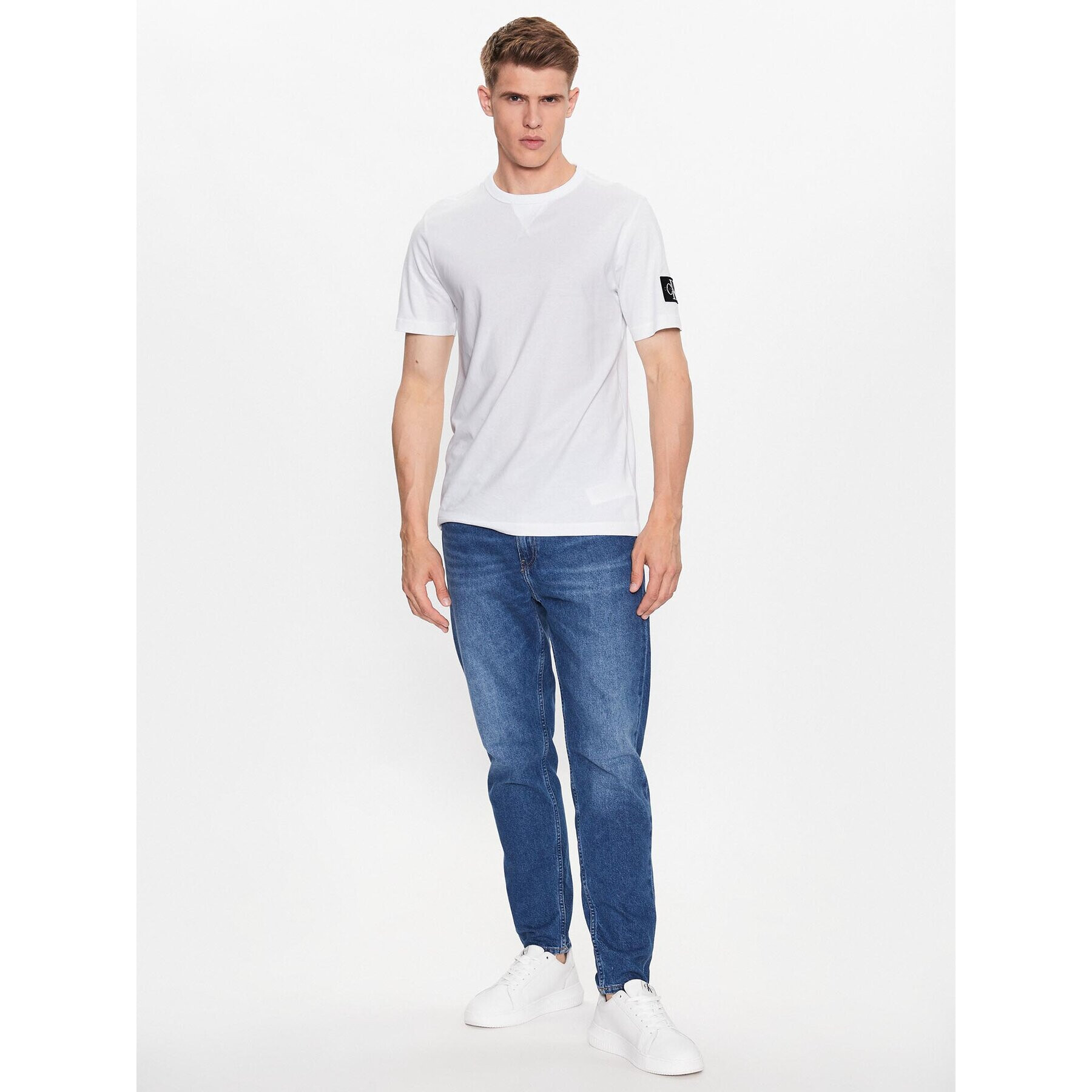 Calvin Klein Jeans Blugi J30J323353 Bleumarin Slim Fit - Pled.ro