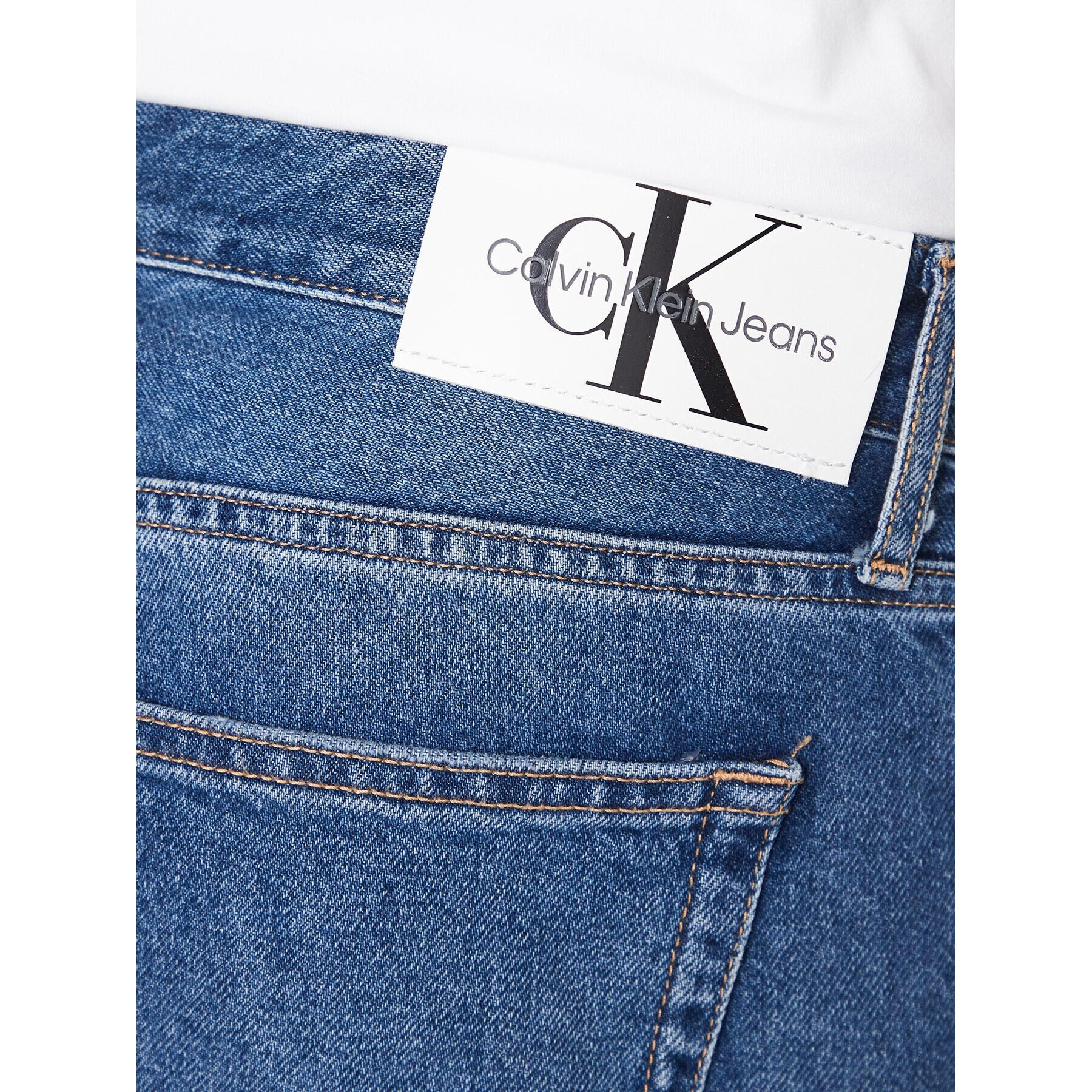 Calvin Klein Jeans Blugi J30J323353 Bleumarin Slim Fit - Pled.ro