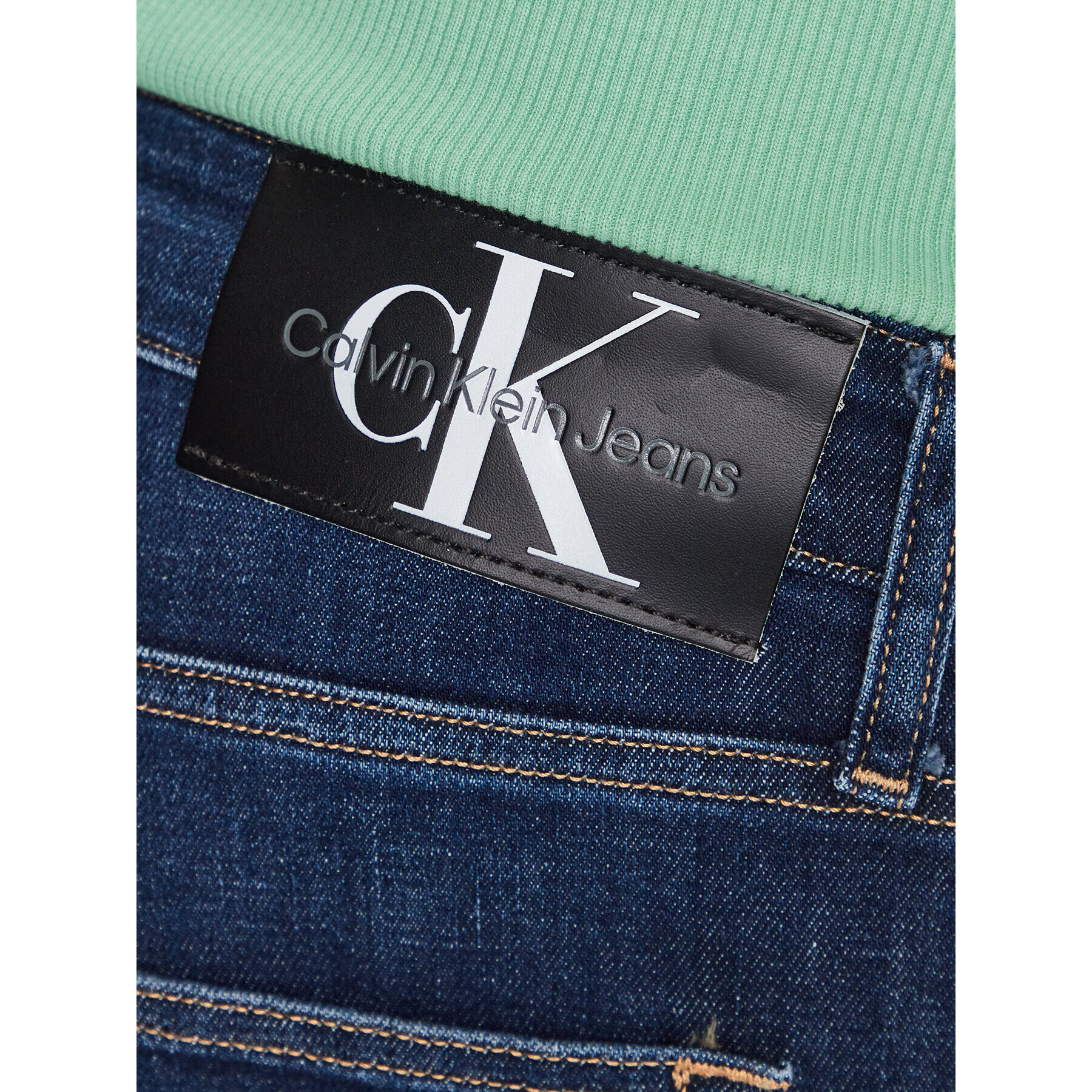 Calvin Klein Jeans Blugi J30J323384 Bleumarin Slim Fit - Pled.ro