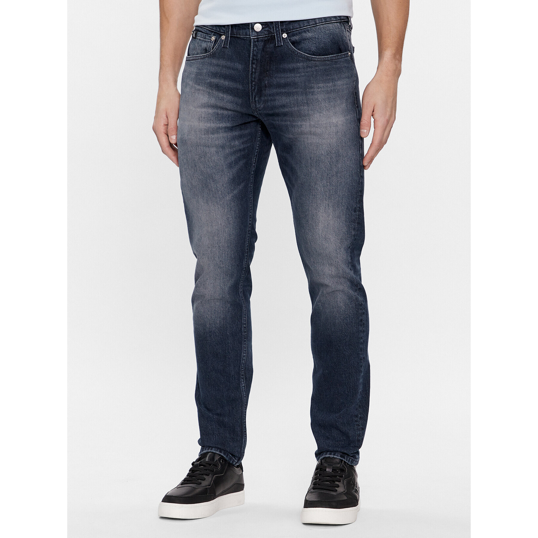 Calvin Klein Jeans Blugi J30J324189 Bleumarin Slim Fit - Pled.ro