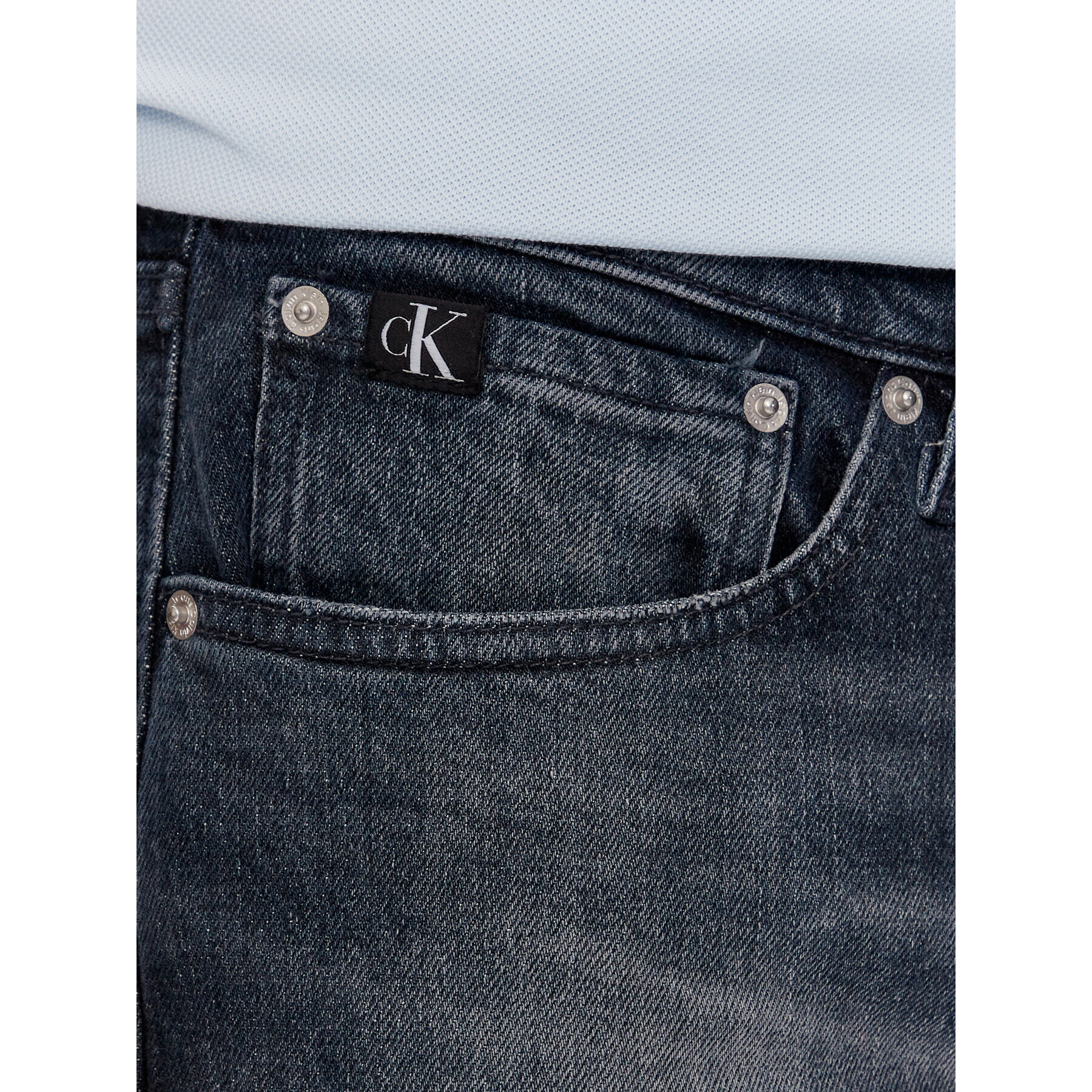 Calvin Klein Jeans Blugi J30J324189 Bleumarin Slim Fit - Pled.ro