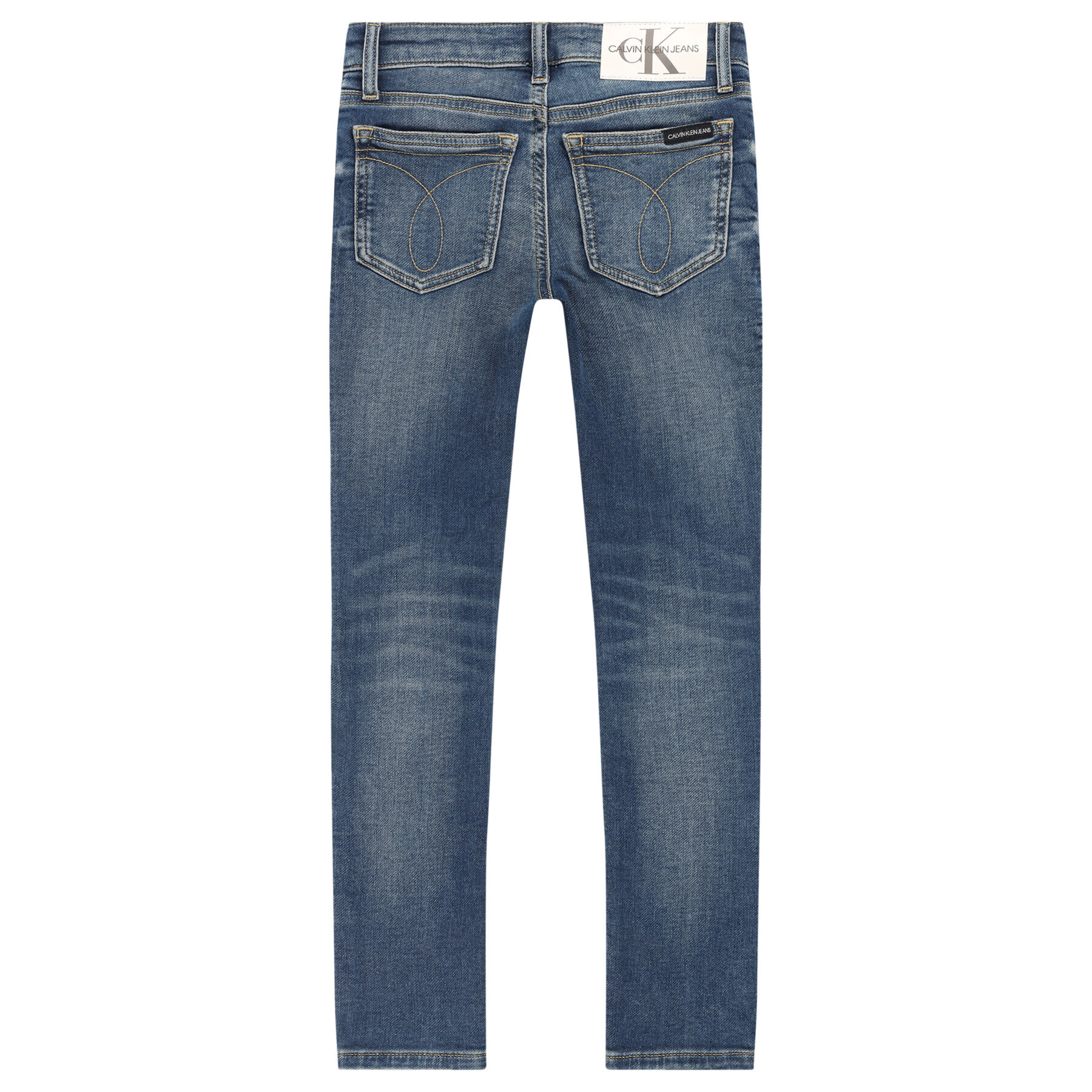 Calvin Klein Jeans Blugi MR-AT Wash IG0IG00440 Bleumarin Skinny Fit - Pled.ro