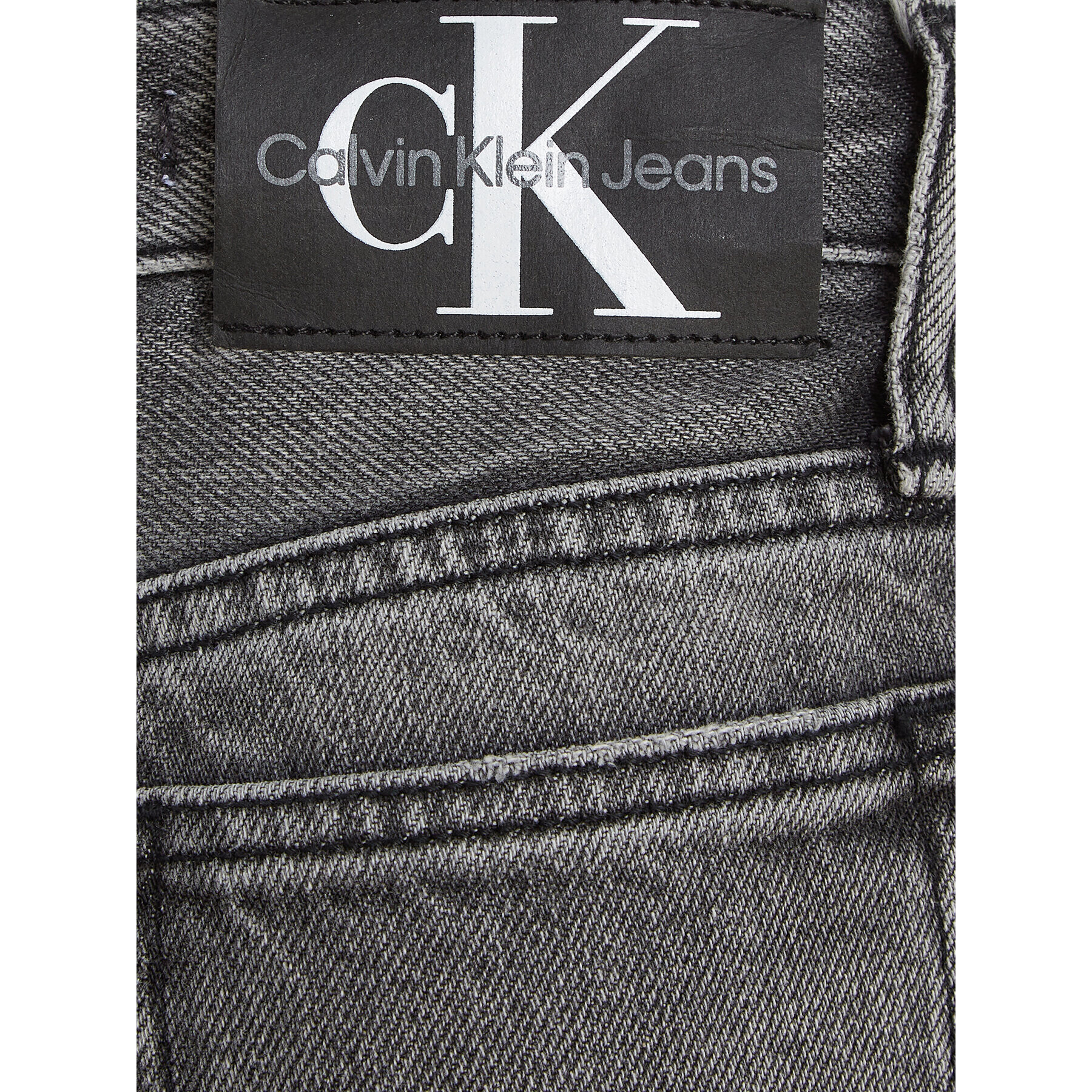 Calvin Klein Jeans Blugi Visual IB0IB01777 Gri Slim Fit - Pled.ro