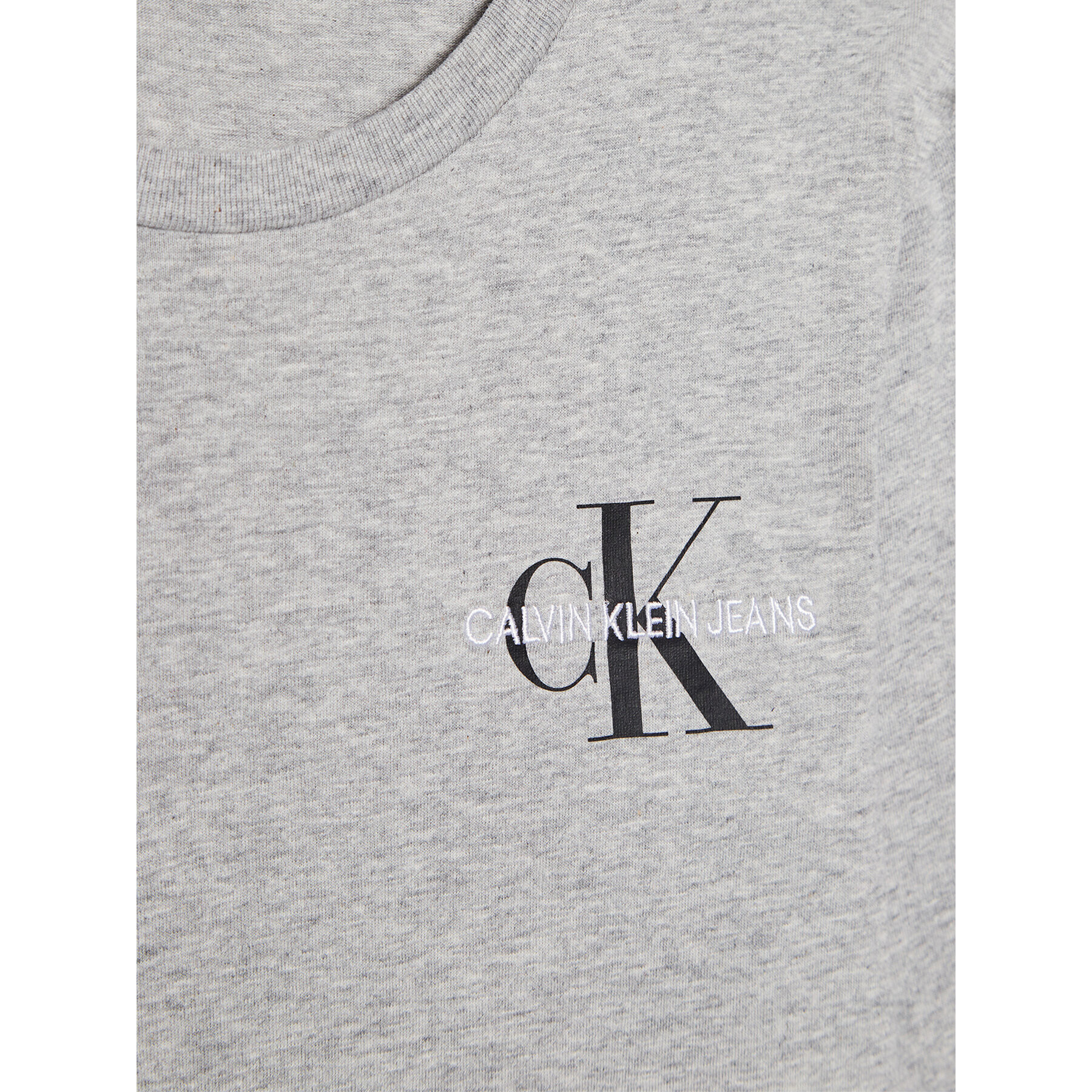 Calvin Klein Jeans Bluză Chest Monogram IB0IB00613 Gri Regular Fit - Pled.ro