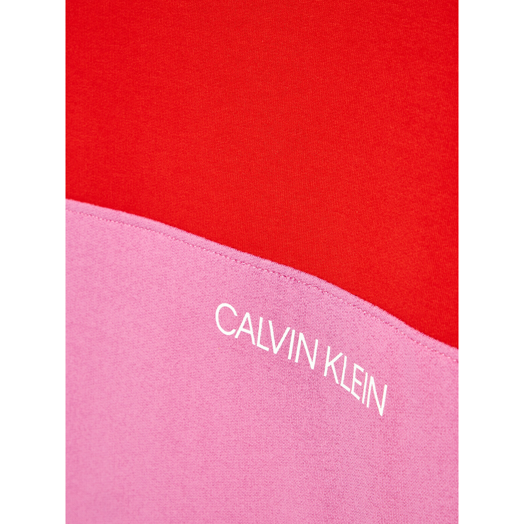 Calvin Klein Jeans Bluză Colour Block IG0IG01338 Roz Relaxed Fit - Pled.ro