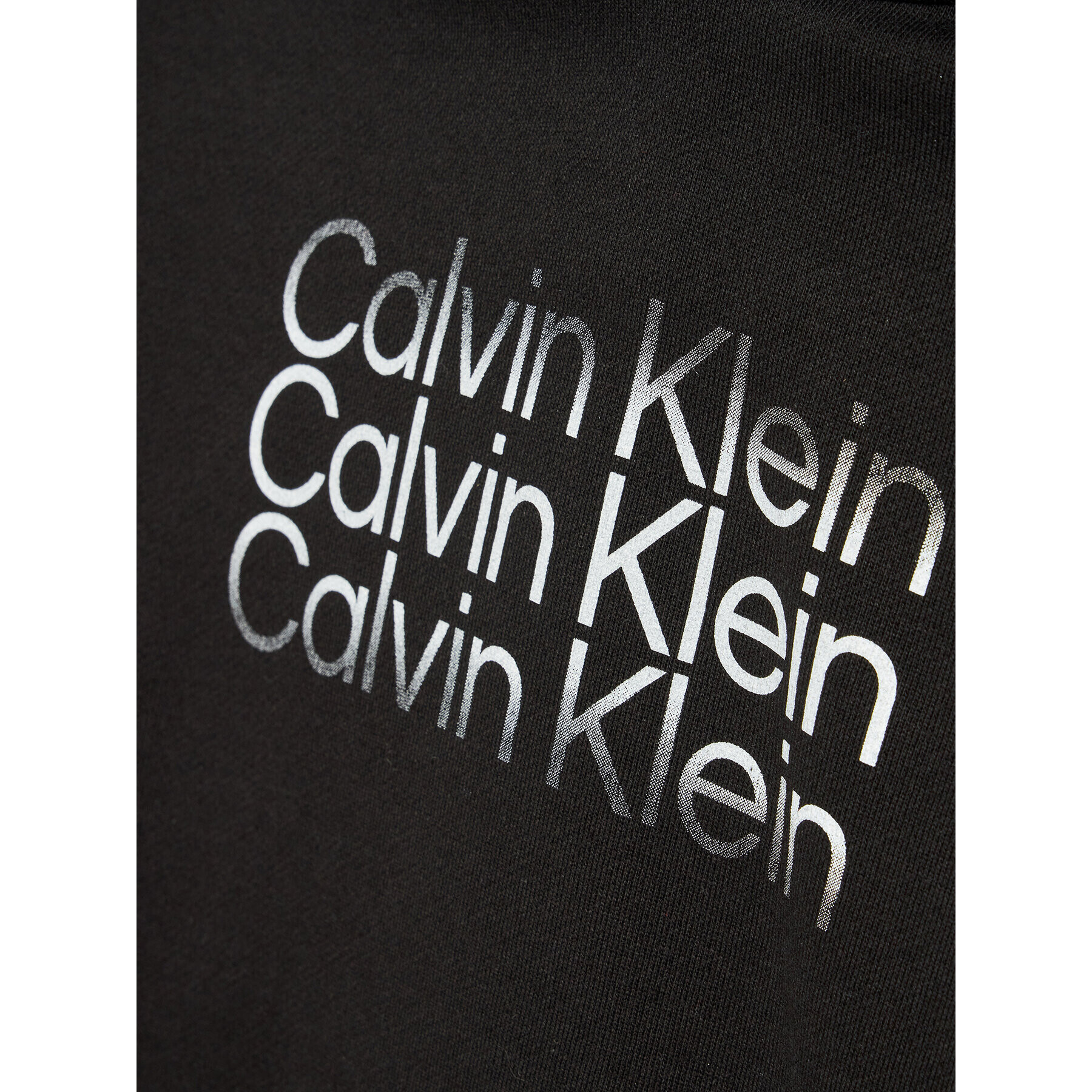 Calvin Klein Jeans Bluză Inst. Cut Off Logo IB0IB01160 Negru Regular Fit - Pled.ro