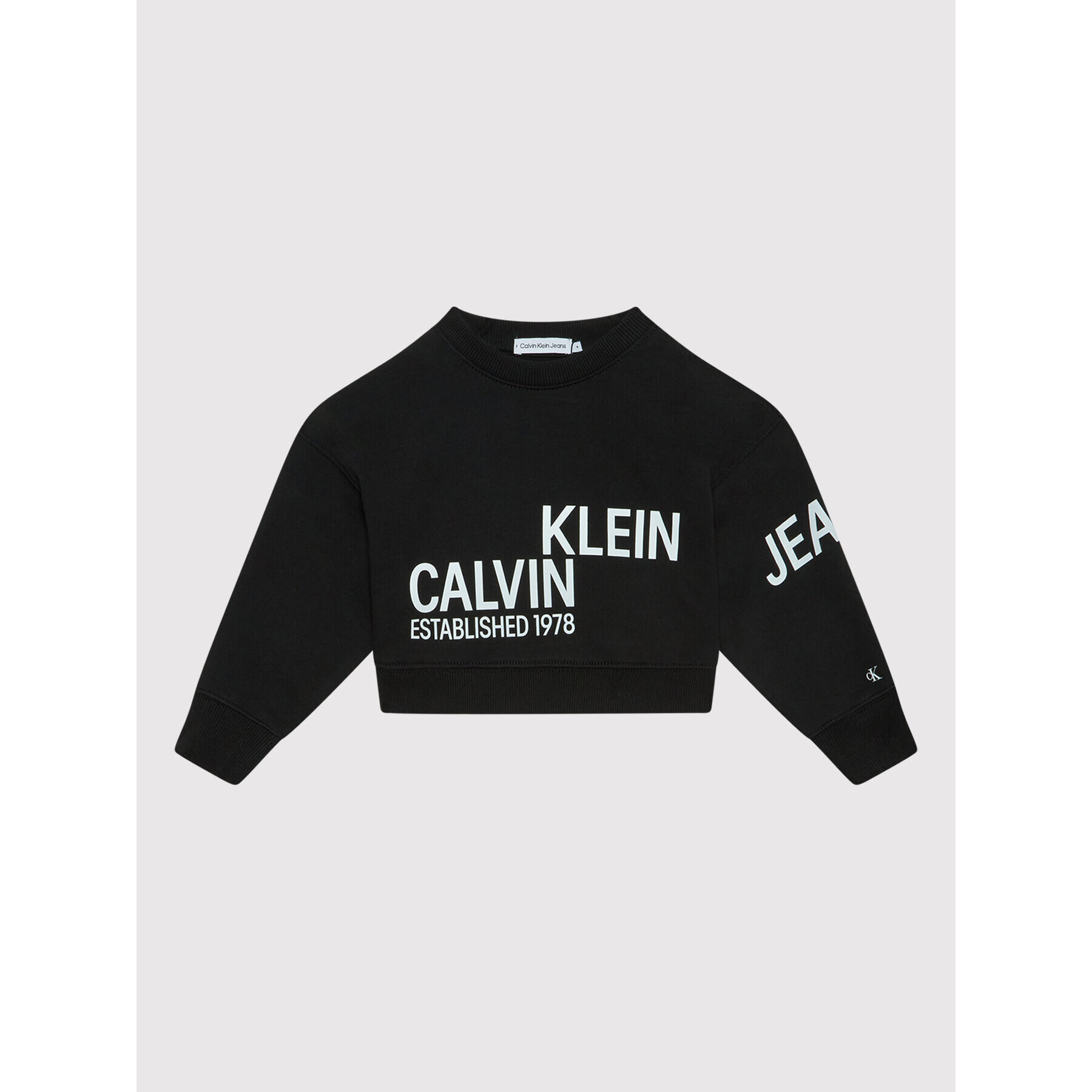 Calvin Klein Jeans Bluză Inst Hero Logo IG0IG01272 Negru Regular Fit - Pled.ro