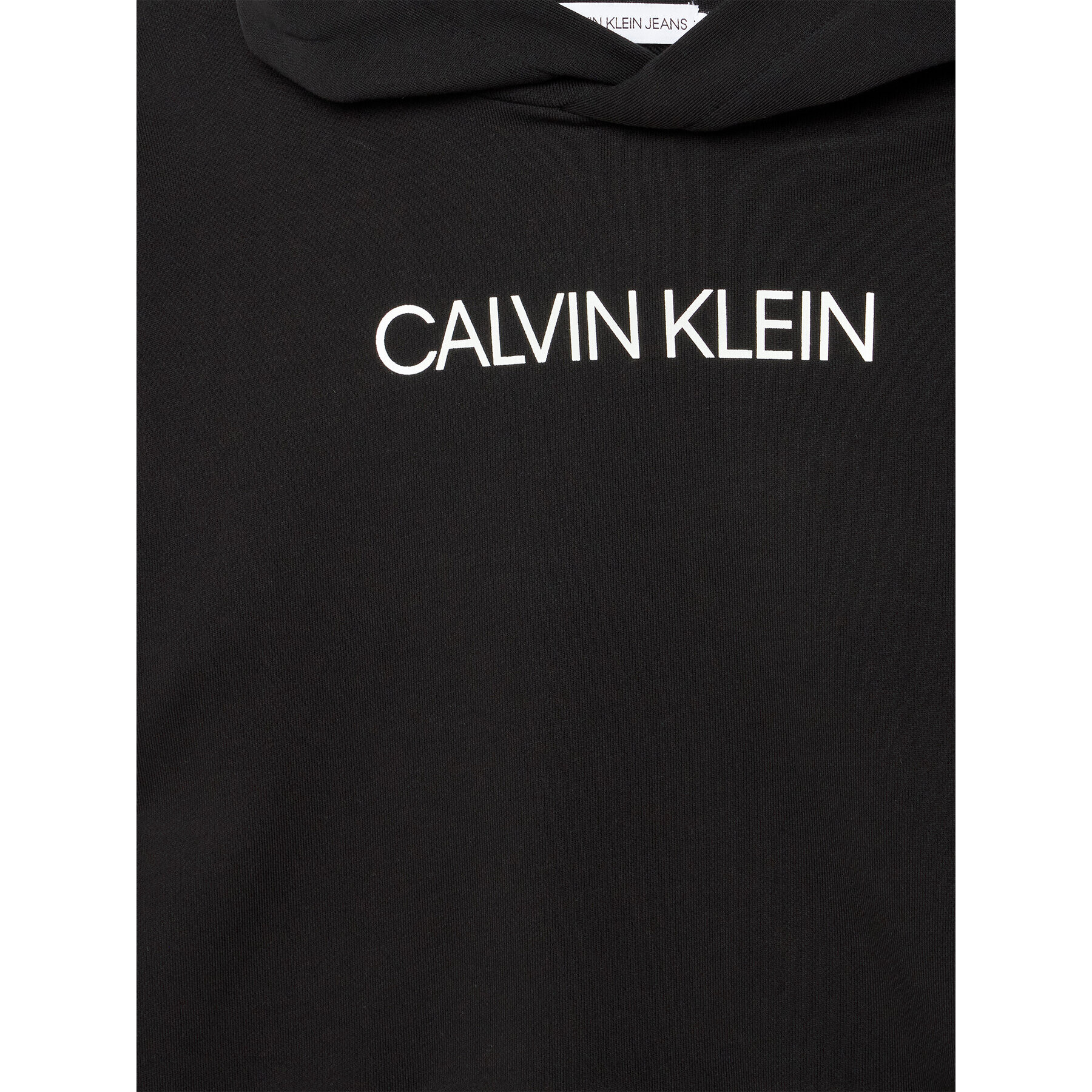 Calvin Klein Jeans Bluză Institutional Cropped IG0IG01323 Negru Relaxed Fit - Pled.ro