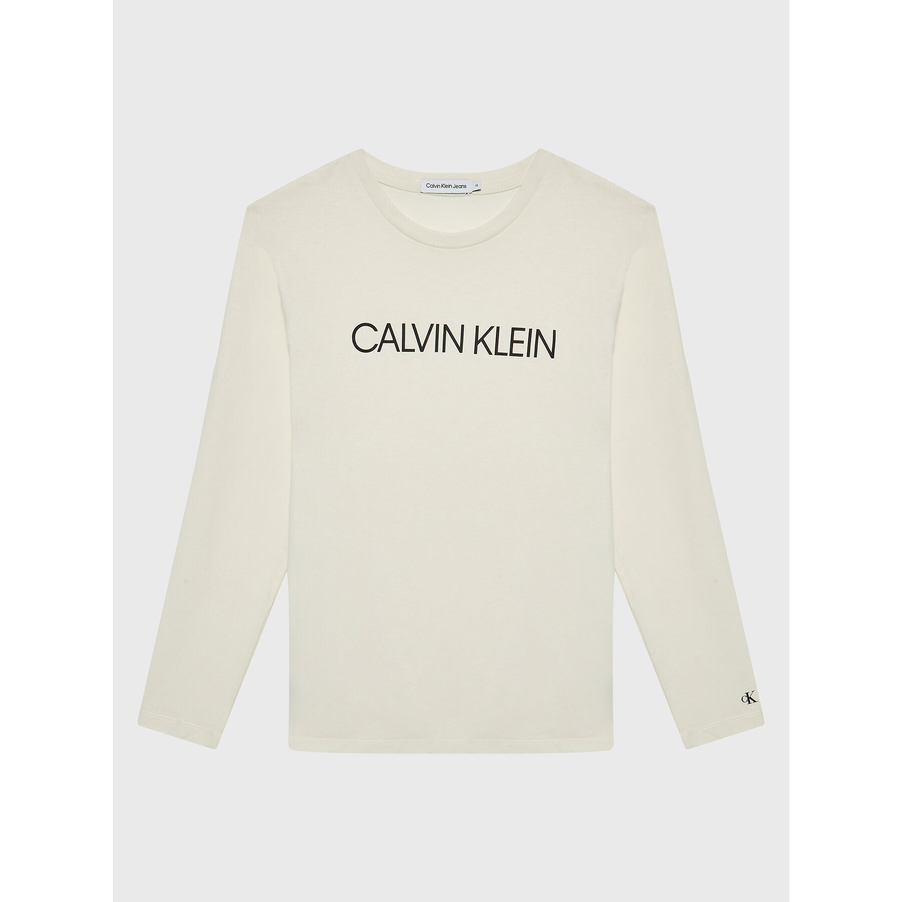 Calvin Klein Jeans Bluză Institutional IU0IU00297 Écru Regular Fit - Pled.ro