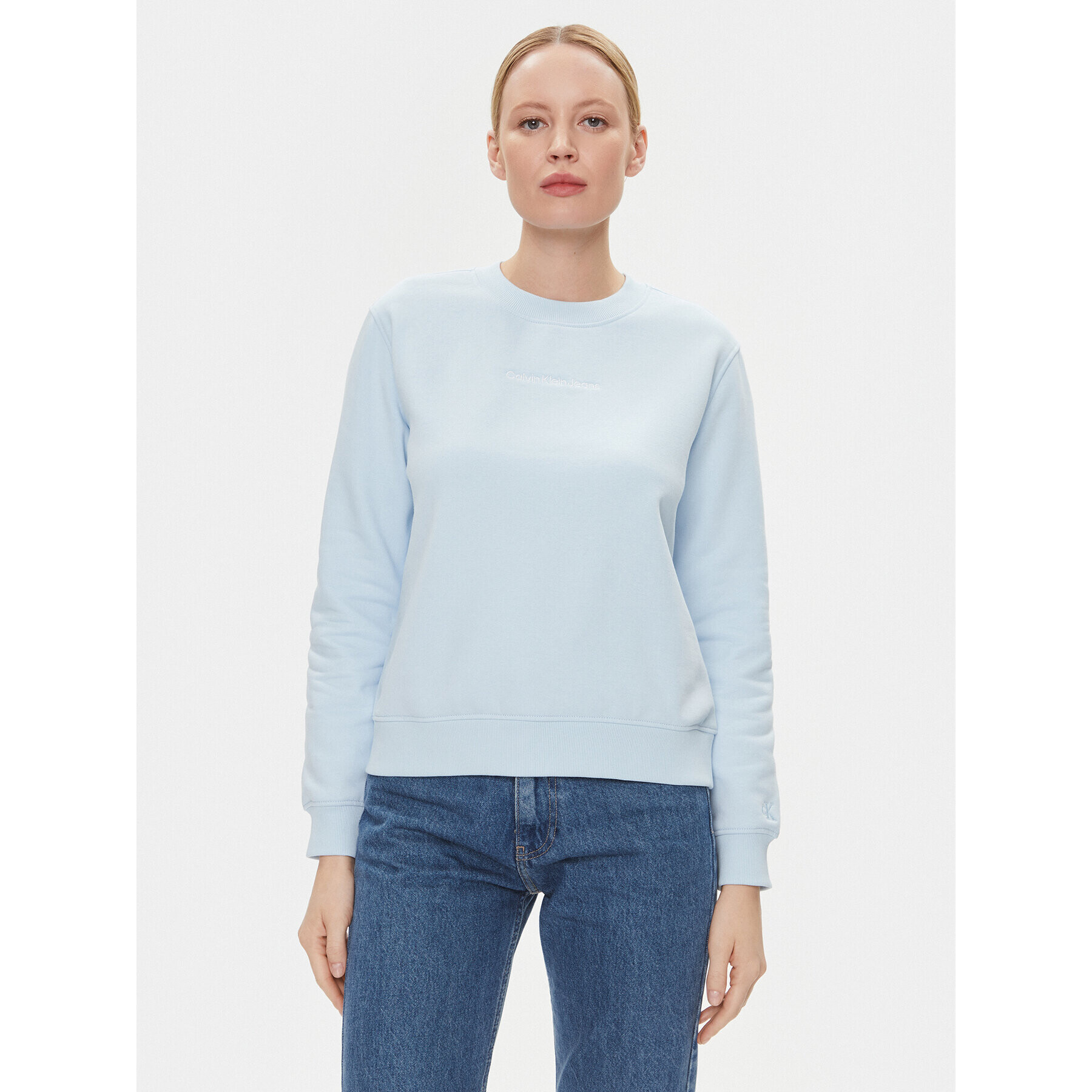 Calvin Klein Jeans Bluză Institutional J20J222548 Albastru Regular Fit - Pled.ro