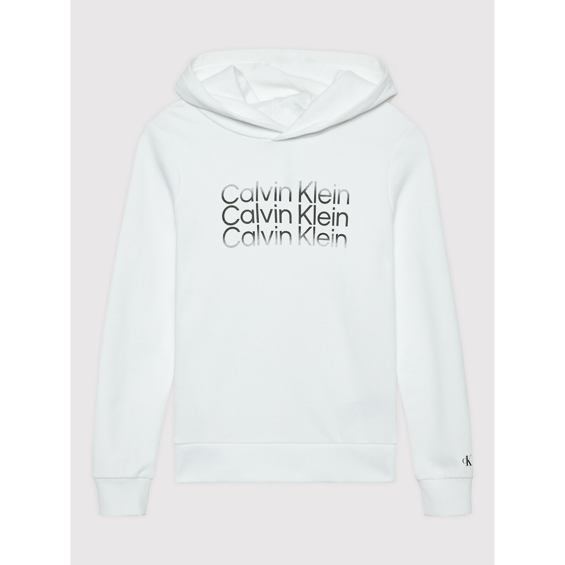 Calvin Klein Jeans Bluză Institutional Logo IB0IB01160 Alb Regular Fit - Pled.ro