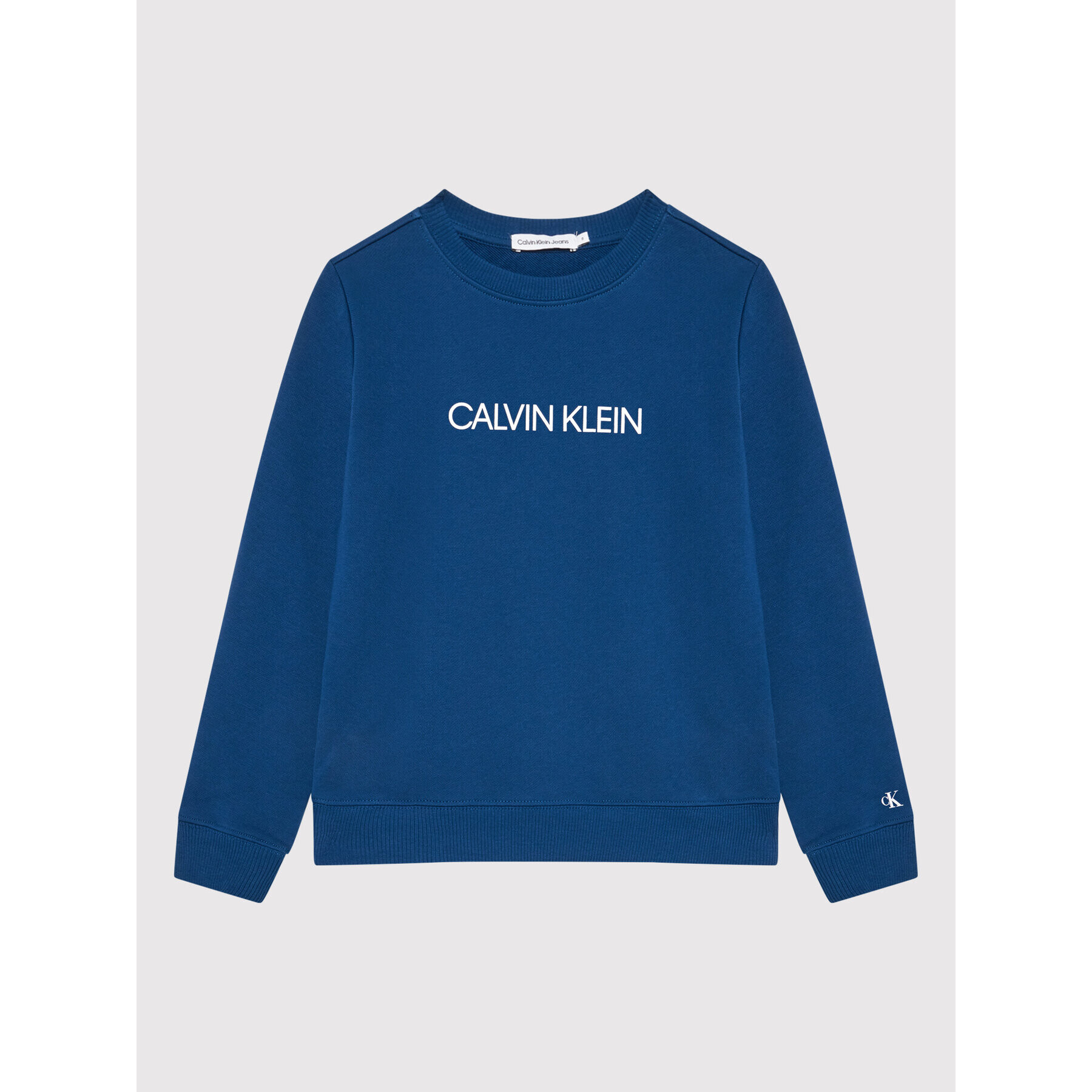 Calvin Klein Jeans Bluză Institutional Logo IU0IU00162 Bleumarin Regular Fit - Pled.ro