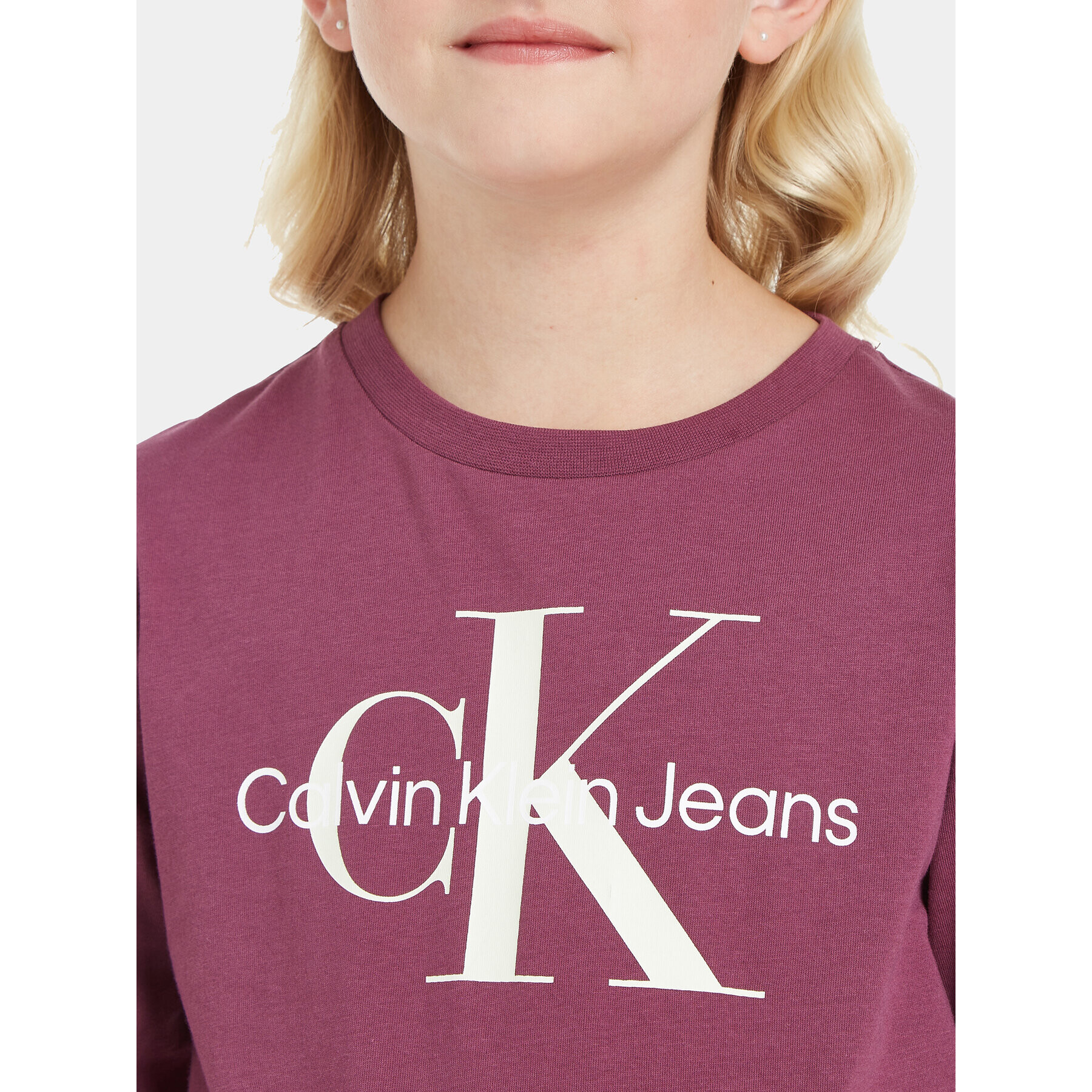 Calvin Klein Jeans Bluză IU0IU00521 Violet Regular Fit - Pled.ro