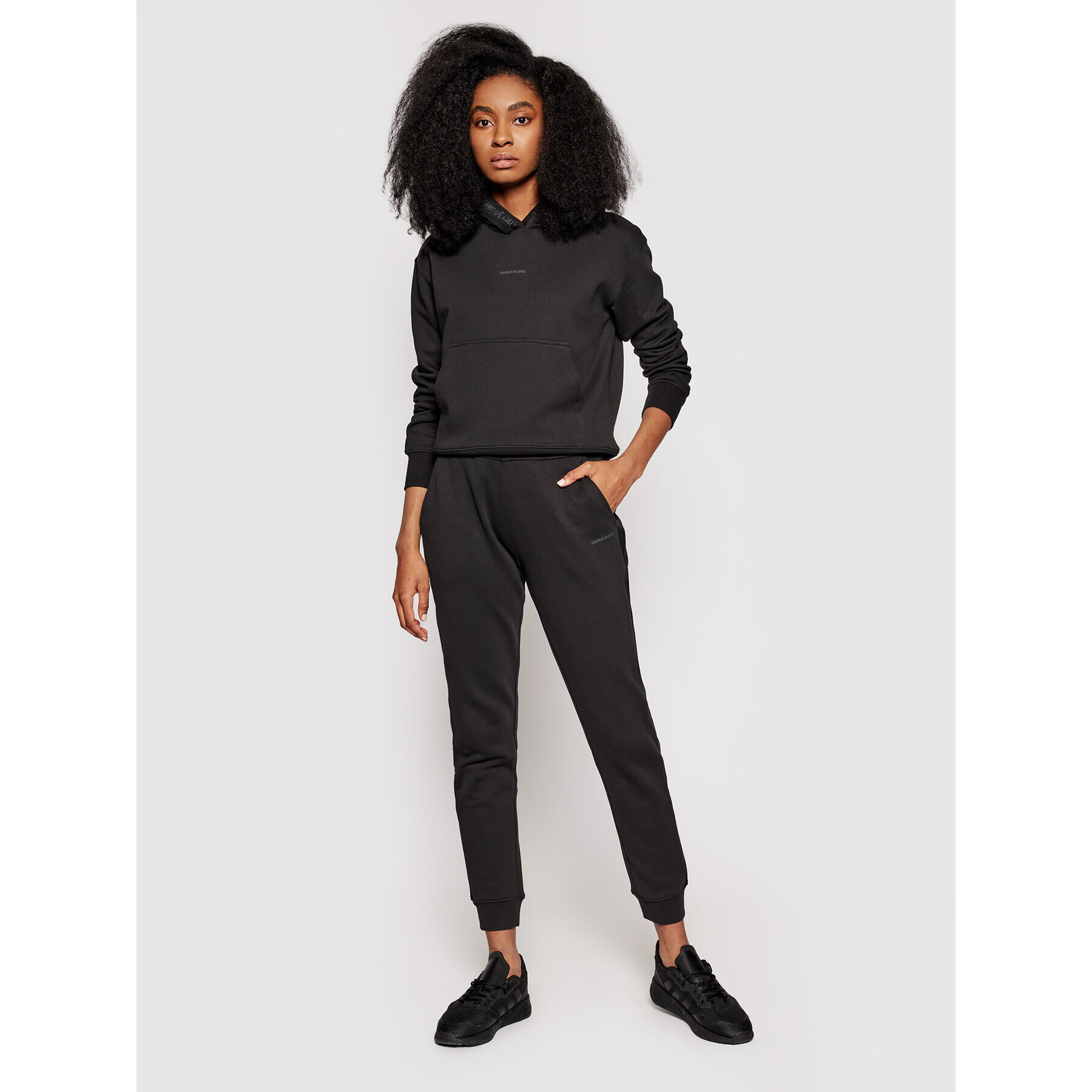 Calvin Klein Jeans Bluză J20J215464 Negru Regular Fit - Pled.ro