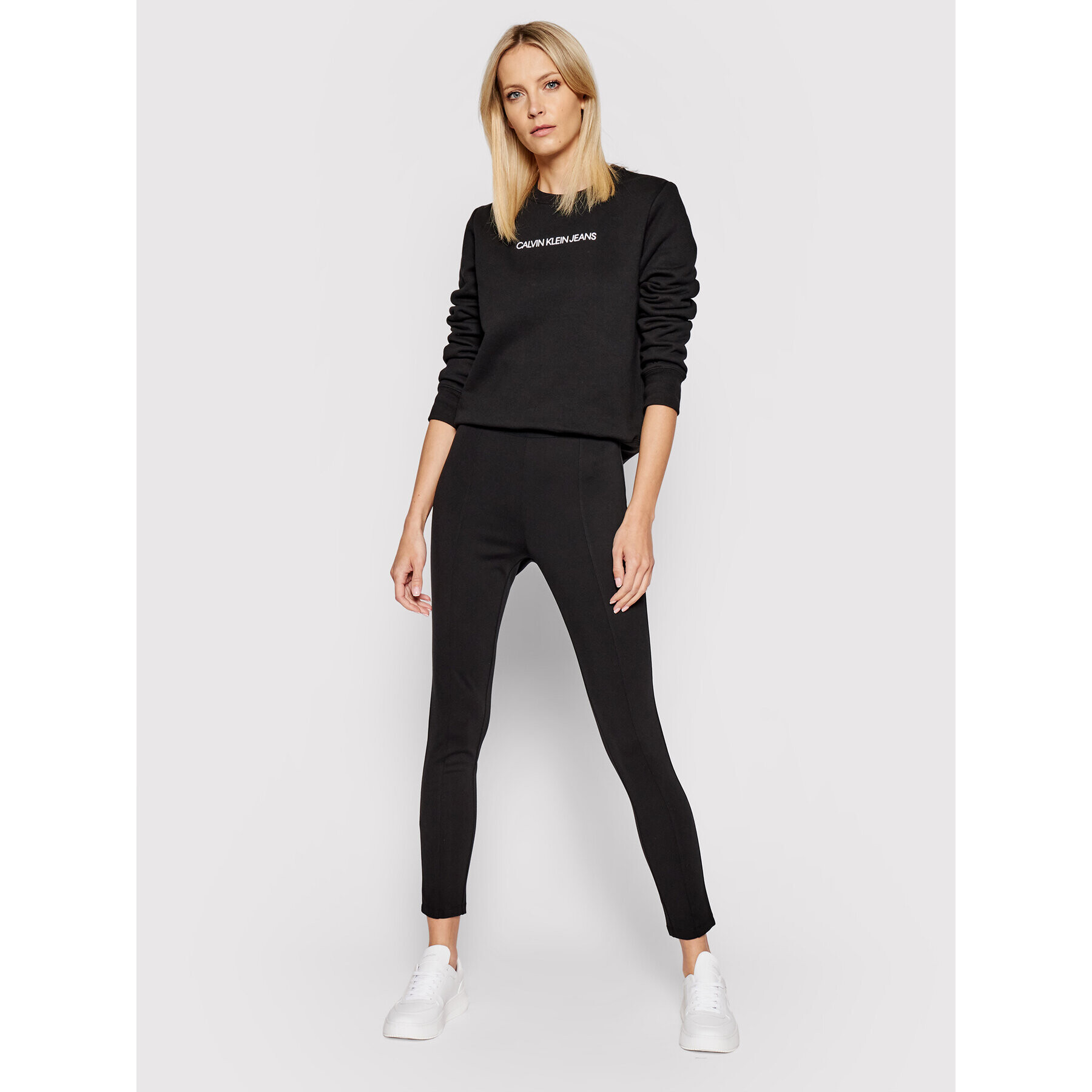 Calvin Klein Jeans Bluză J20J216537 Negru Regular Fit - Pled.ro