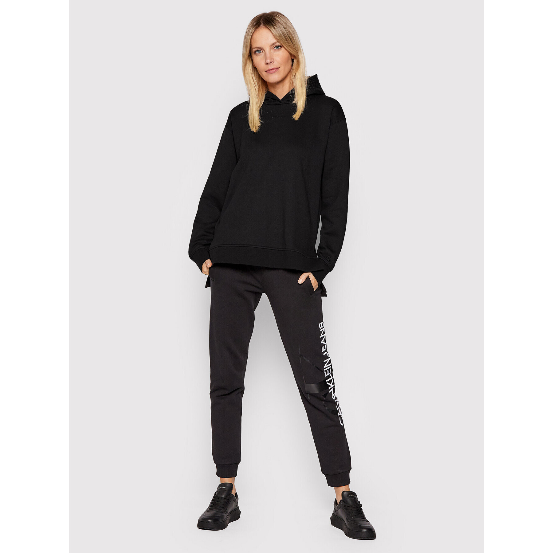 Calvin Klein Jeans Bluză J20J216893 Negru Regular Fit - Pled.ro