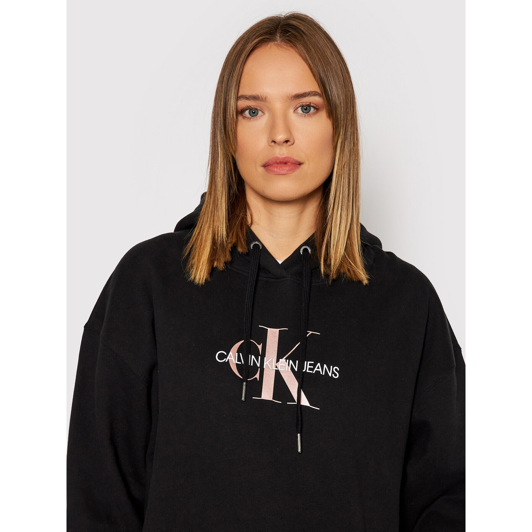 Calvin Klein Jeans Bluză J20J216957 Negru Oversize - Pled.ro