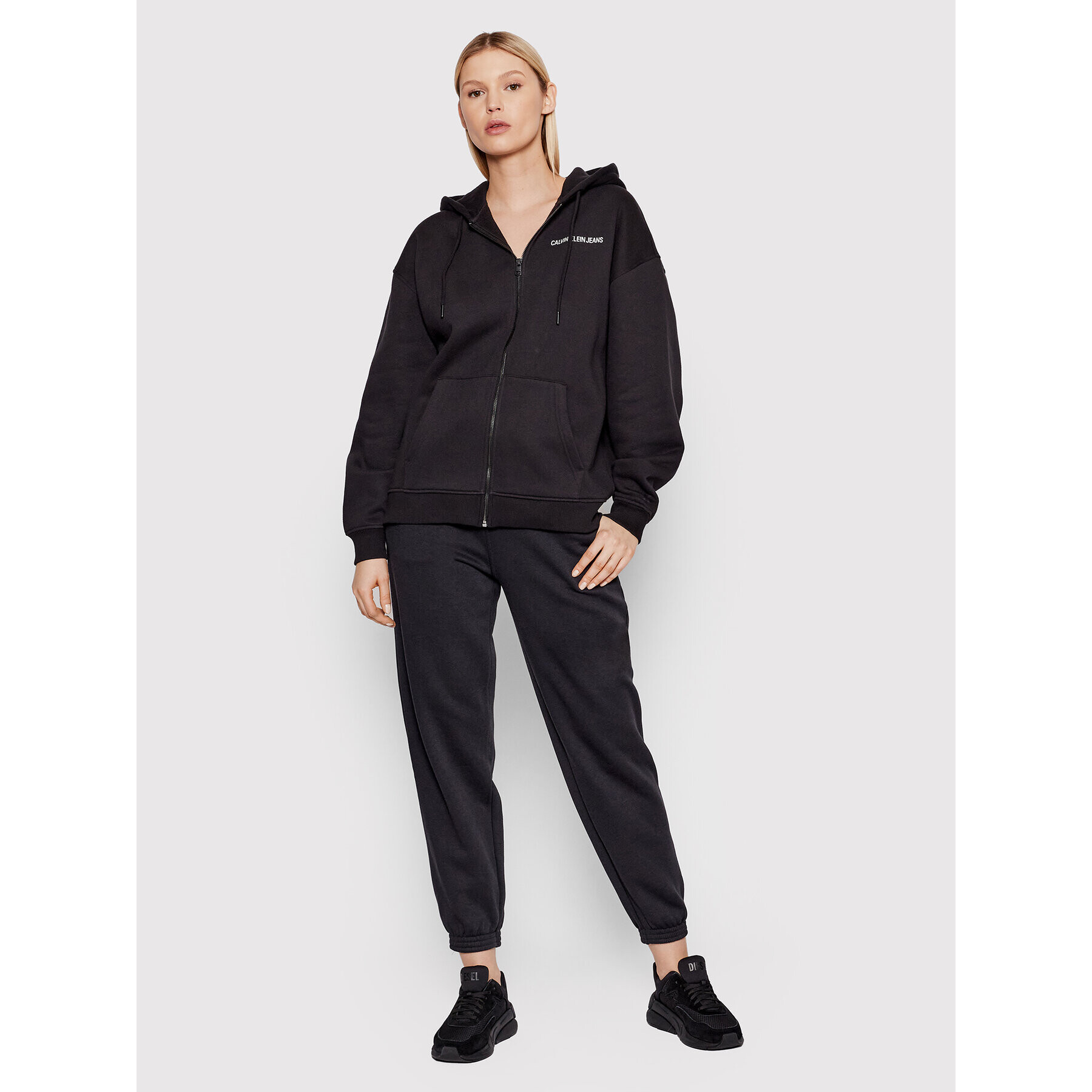 Calvin Klein Jeans Bluză J20J217423 Negru Relaxed Fit - Pled.ro