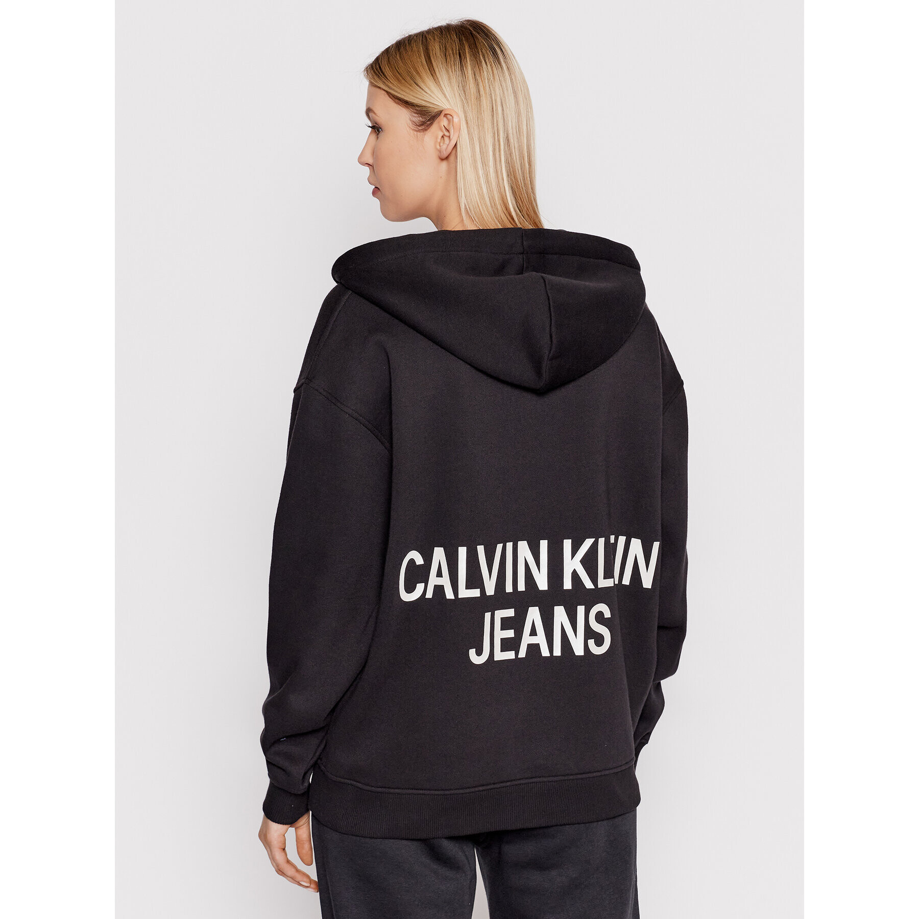 Calvin Klein Jeans Bluză J20J217423 Negru Relaxed Fit - Pled.ro