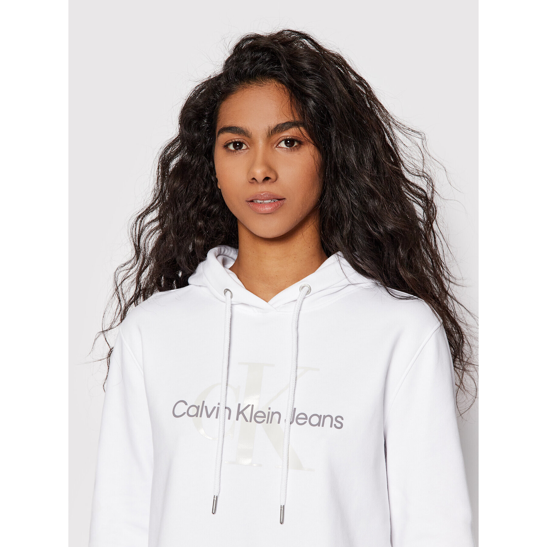 Calvin Klein Jeans Bluză J20J218103 Alb Regular Fit - Pled.ro